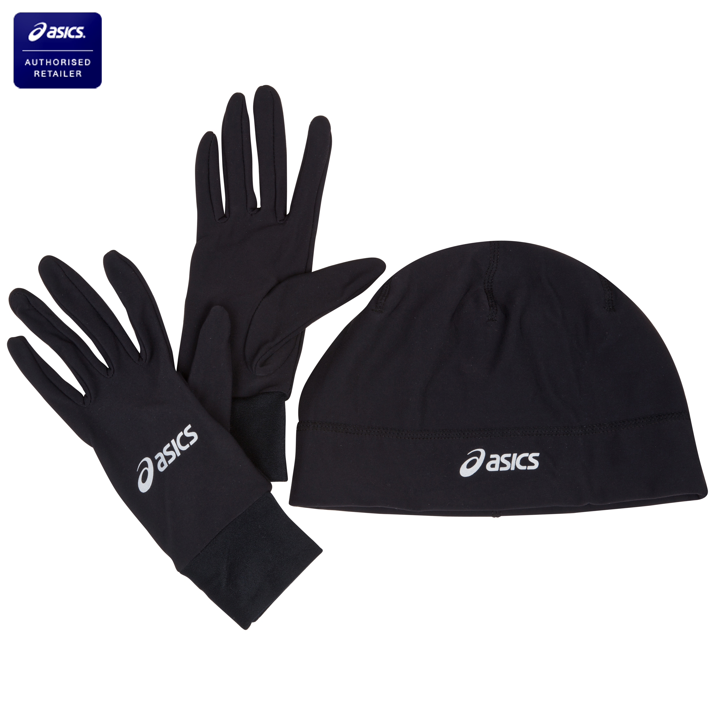 Asics Running Pack (Beanie and Gloves) - Performance Black