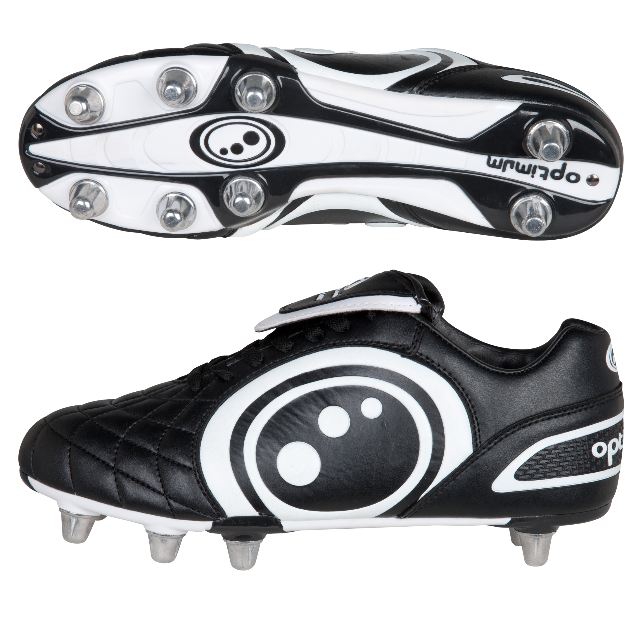 Optimum Eclipse Rugby Boots - Black/White