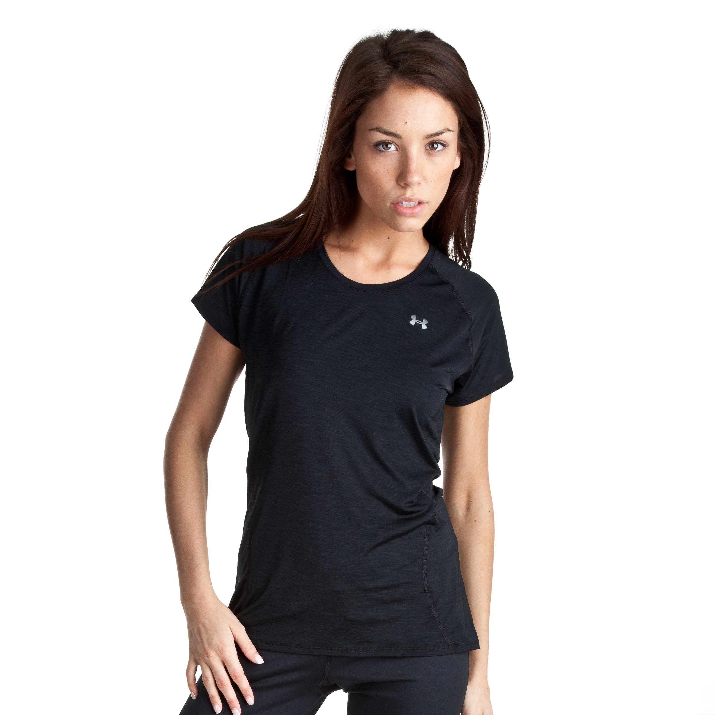 Under Armour Escape Get Started Short Sleeve T-Shirt - Black/HVY - Womens