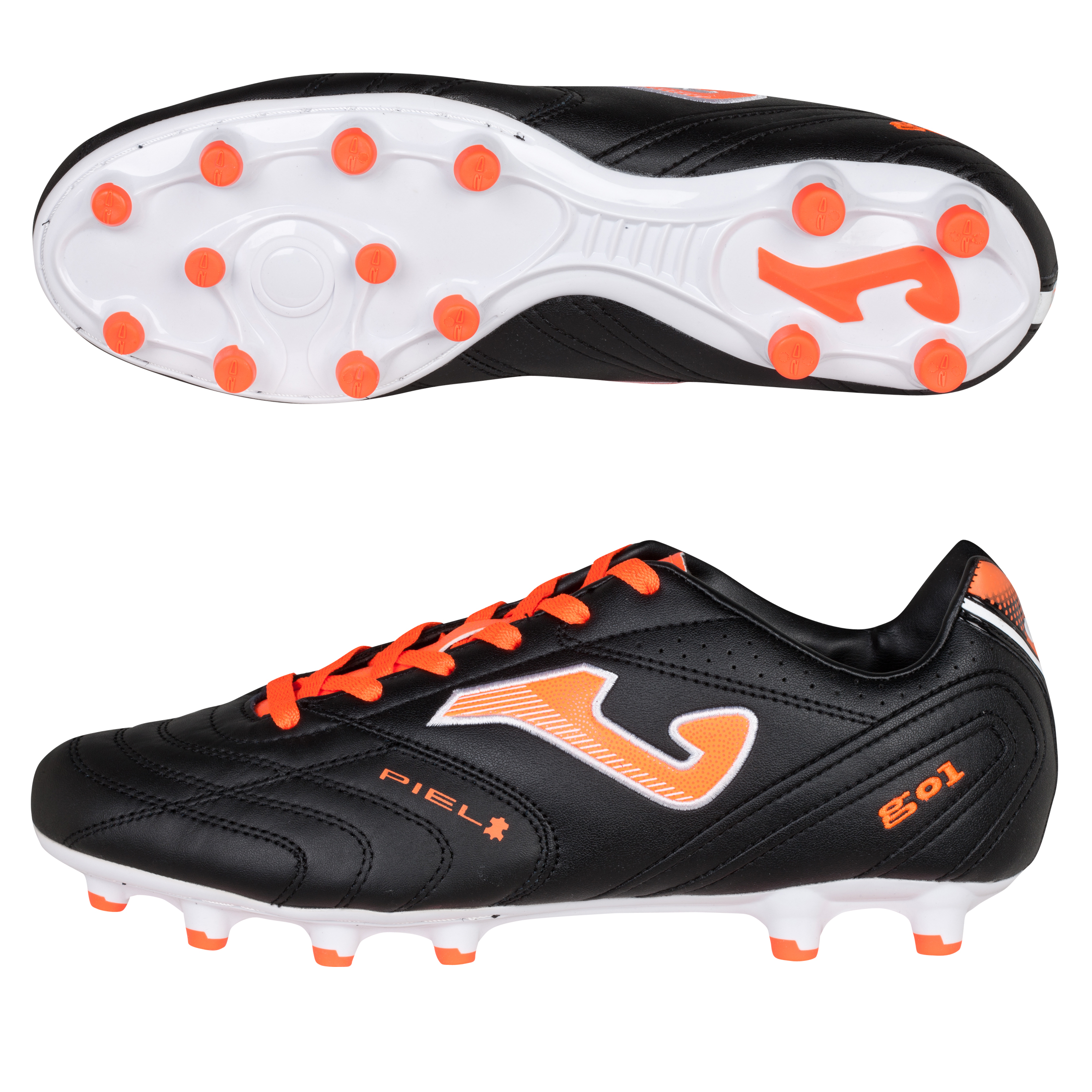 Joma Gol Firm Ground Football Boots - Black/Orange