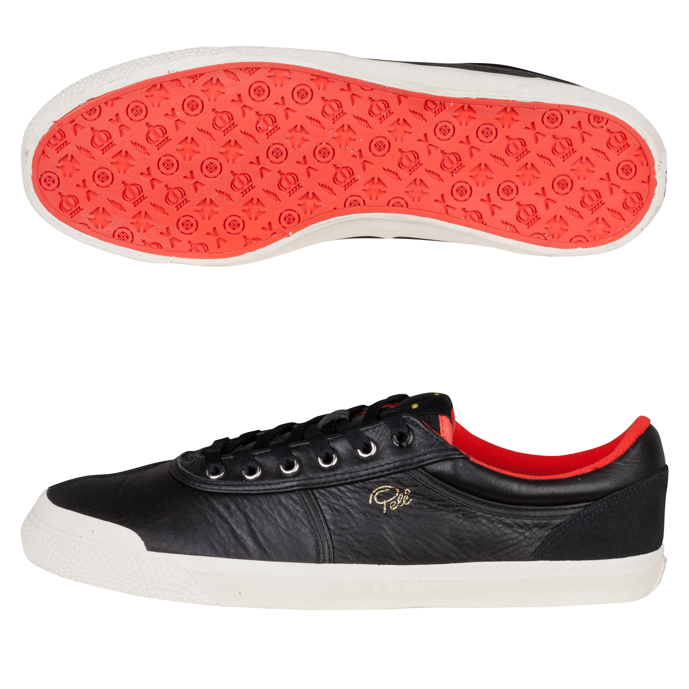 Pele Sports Armador Trainers - Black/Vanilla Ice/Fiesta