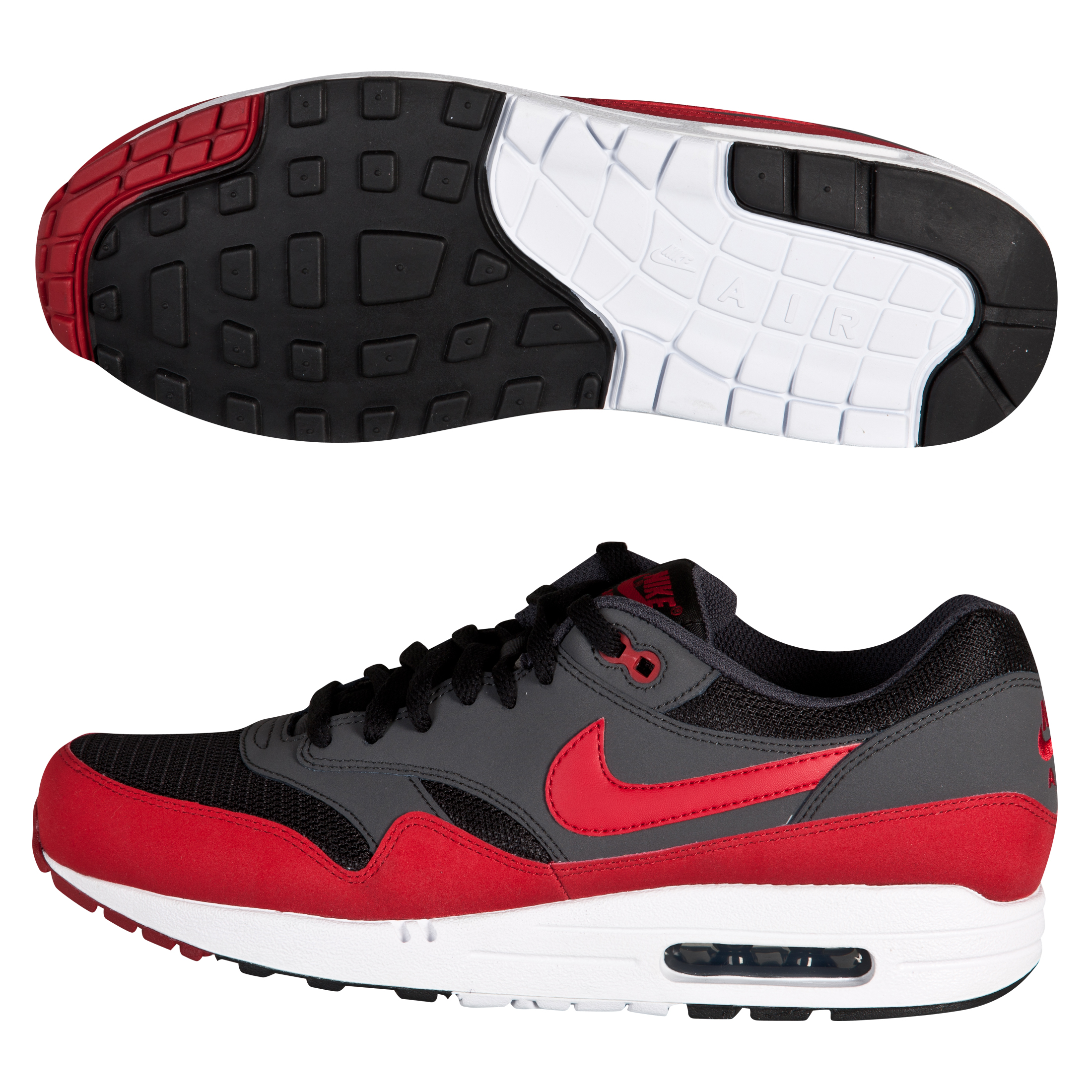 Nike Air Max 1 Trainers- Red/Black