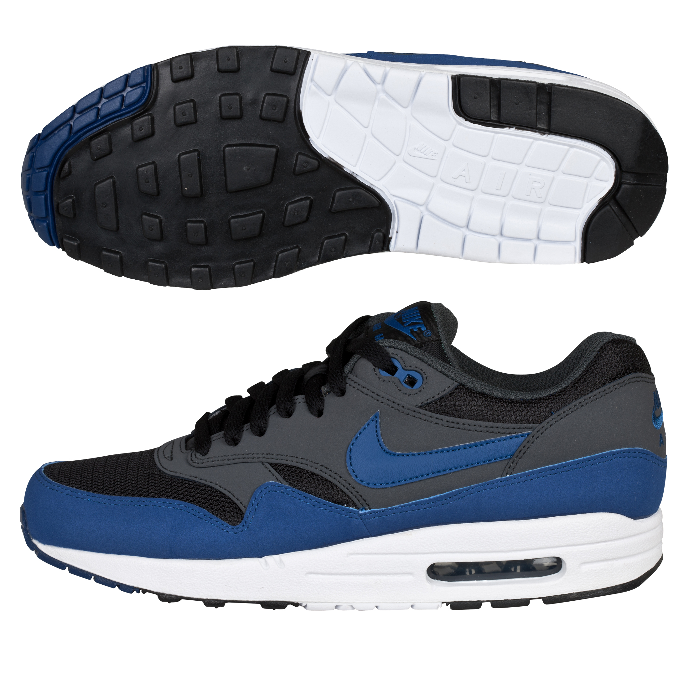 Nike Air Max 1 Trainers - Blue/Black