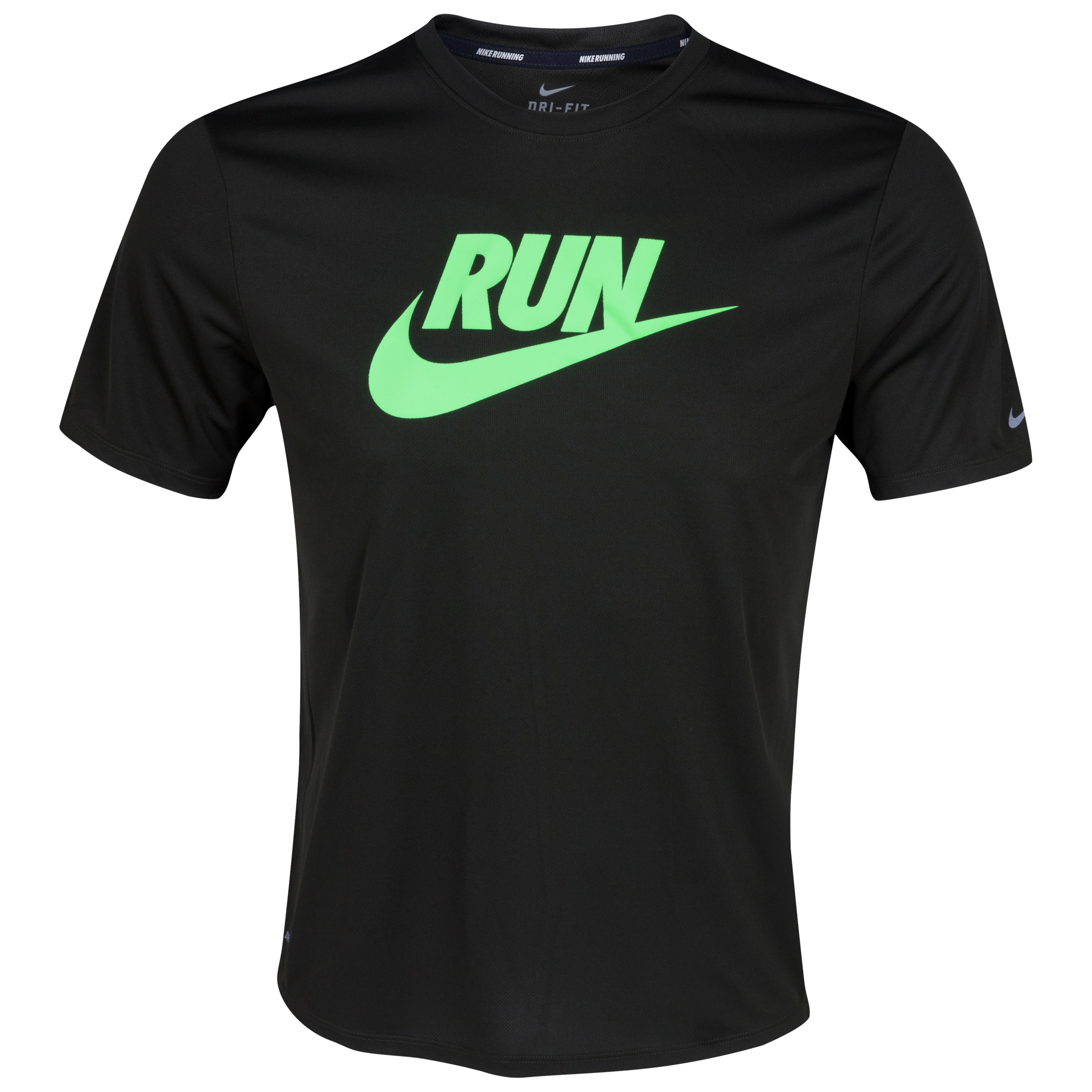 Nike Challenger Swoosh Run T-Shirt - Sequoia/Electric Green/Reflective Silver
