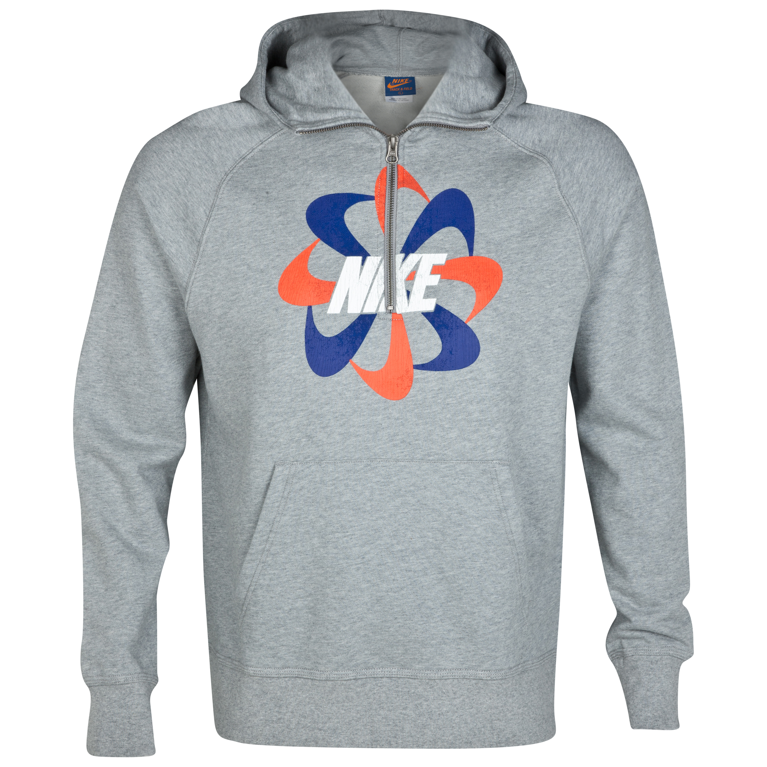 Nike Running Pinwheel Half Zip Hoody - Dark Grey Heather