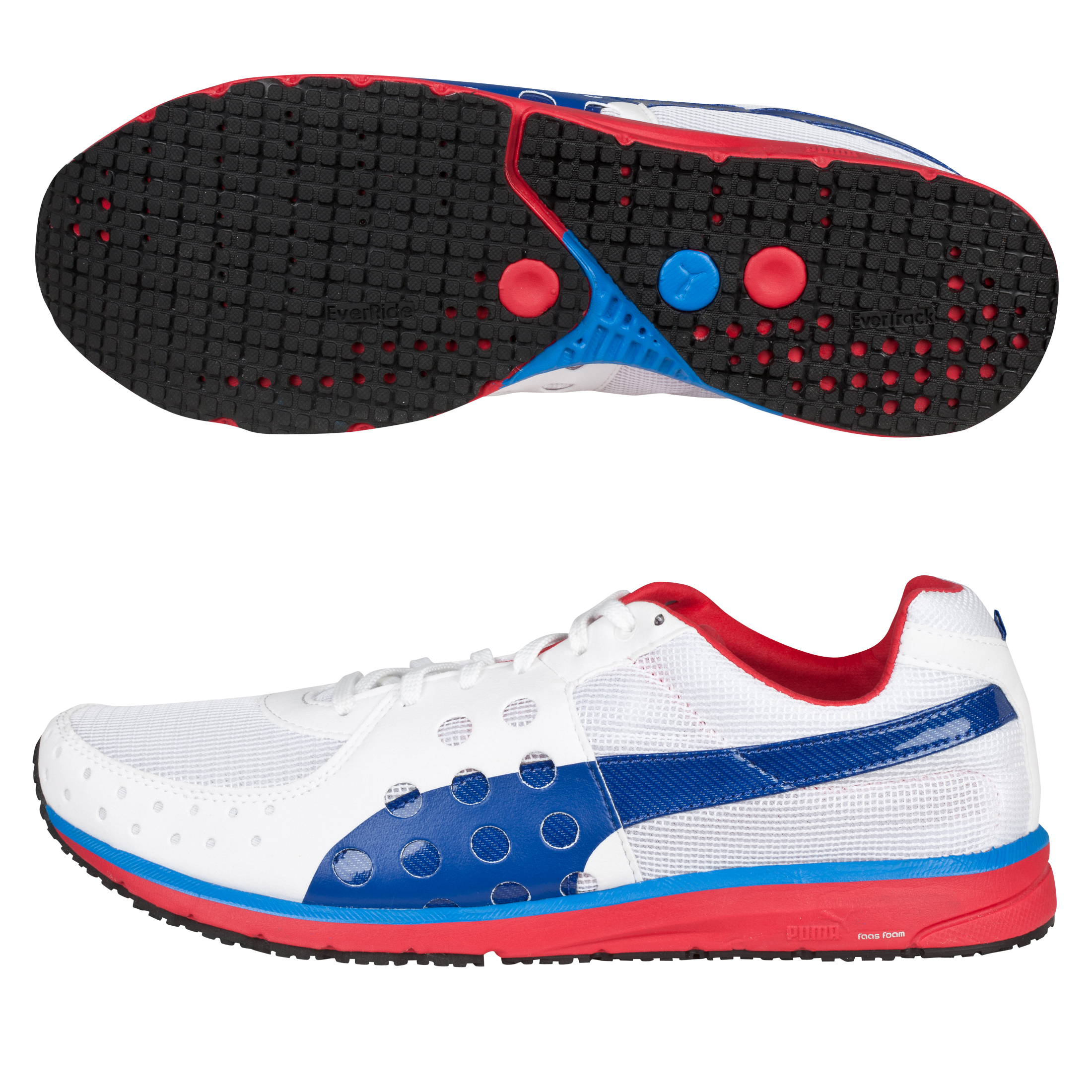 Puma Faas 300 Running Trainers - White/Ribbon Red/Limoges