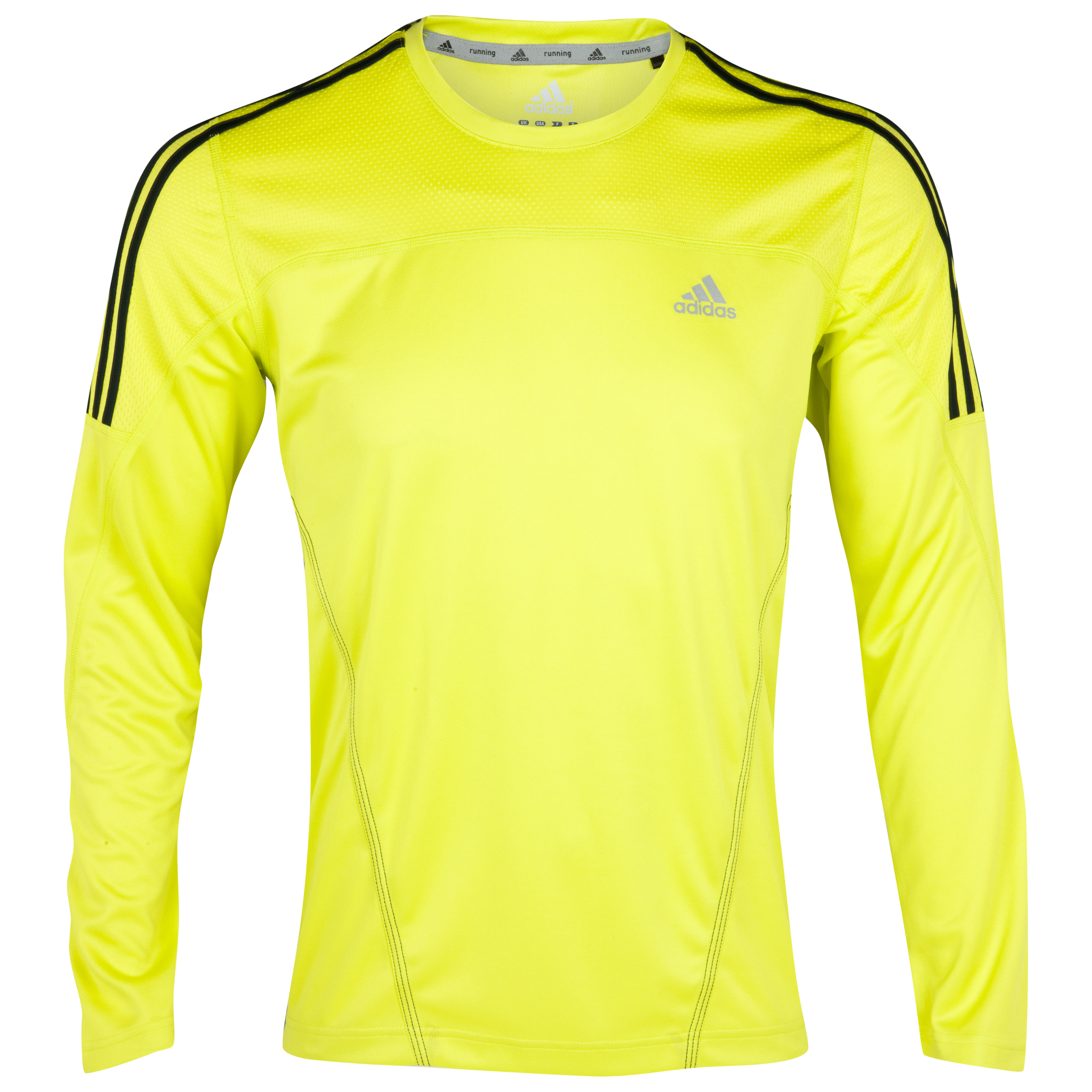 Adidas Response DS Crew Neck Long Sleeve T-Shirt - Lab Lime/Tech Onix
