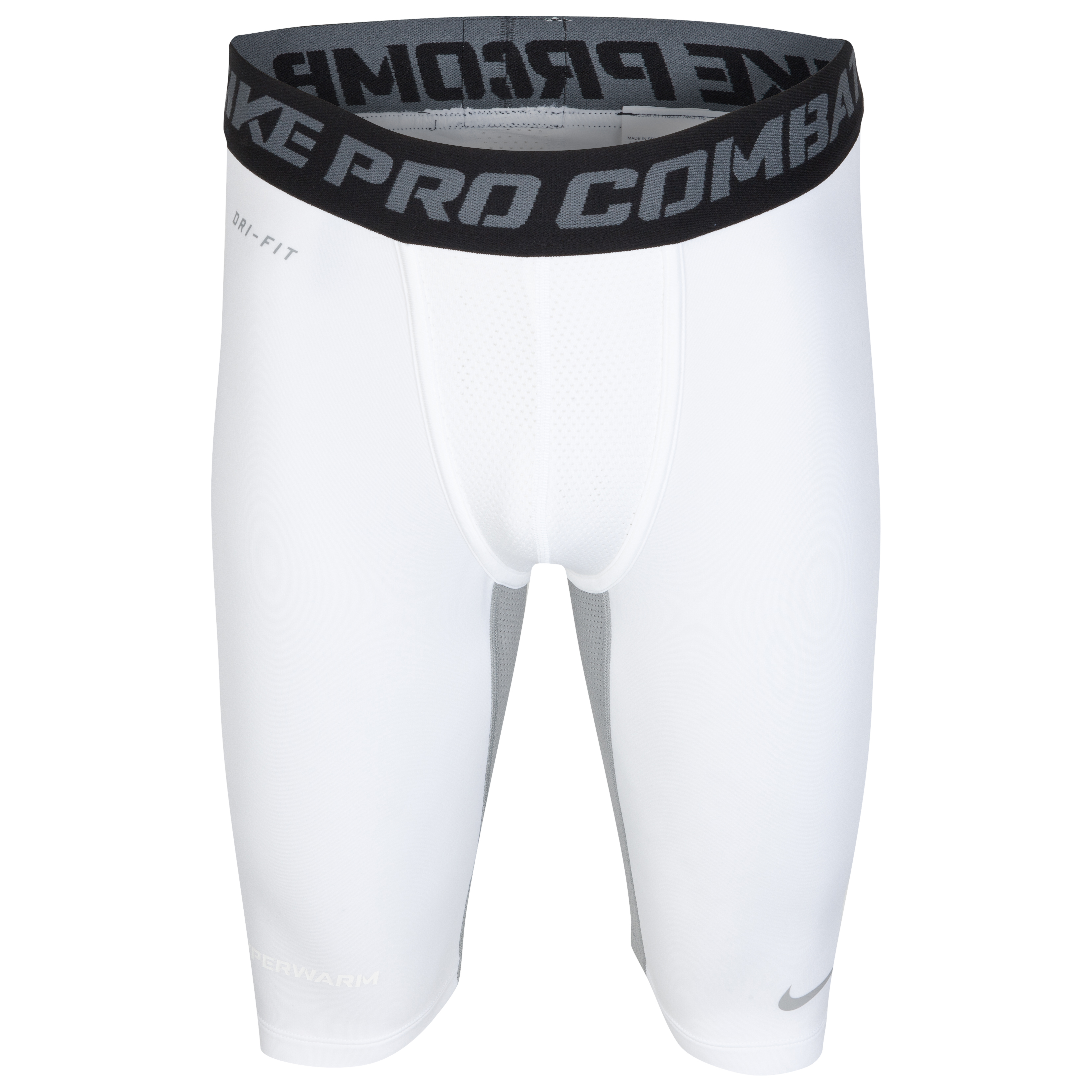Nike Hyperwarm Hydpull Comp Short - White/Matte Silver/Matte Silver