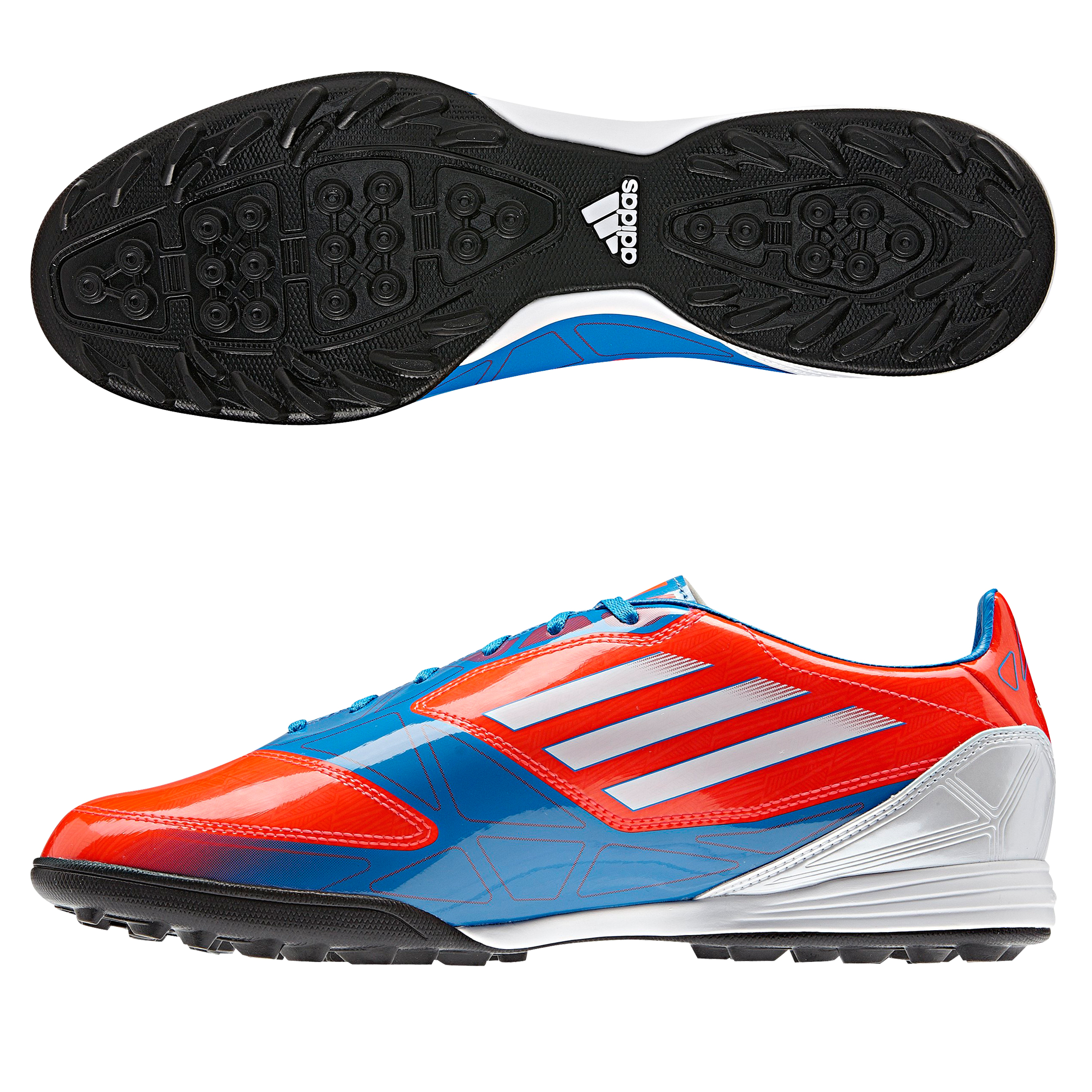 Adidas F10 TRX Astro Turf Trainers Infrared~Running White~Bright Blue