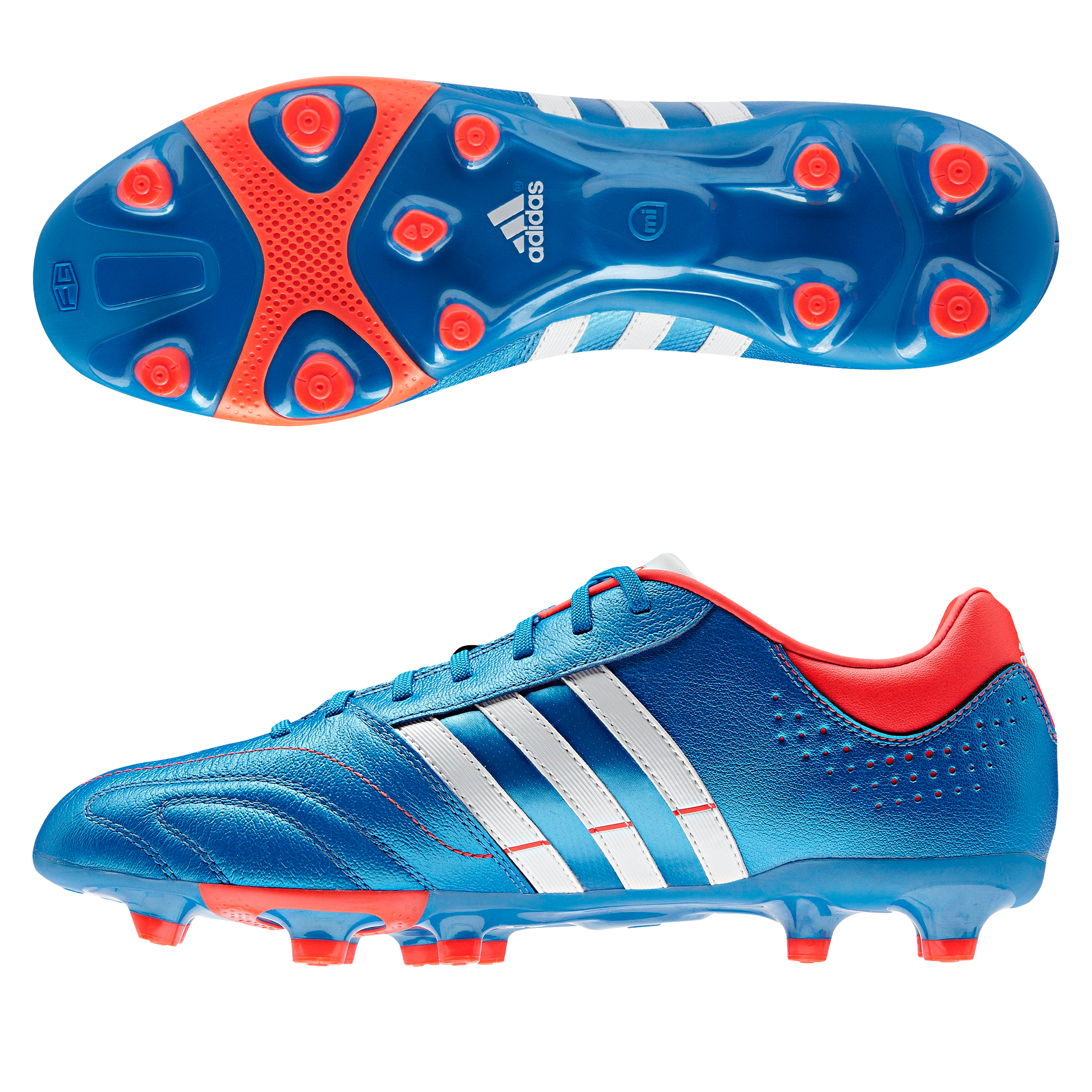 Adidas 11Nova TRX Firm Ground Football Boots - Bright Blue/Running White/Infrared