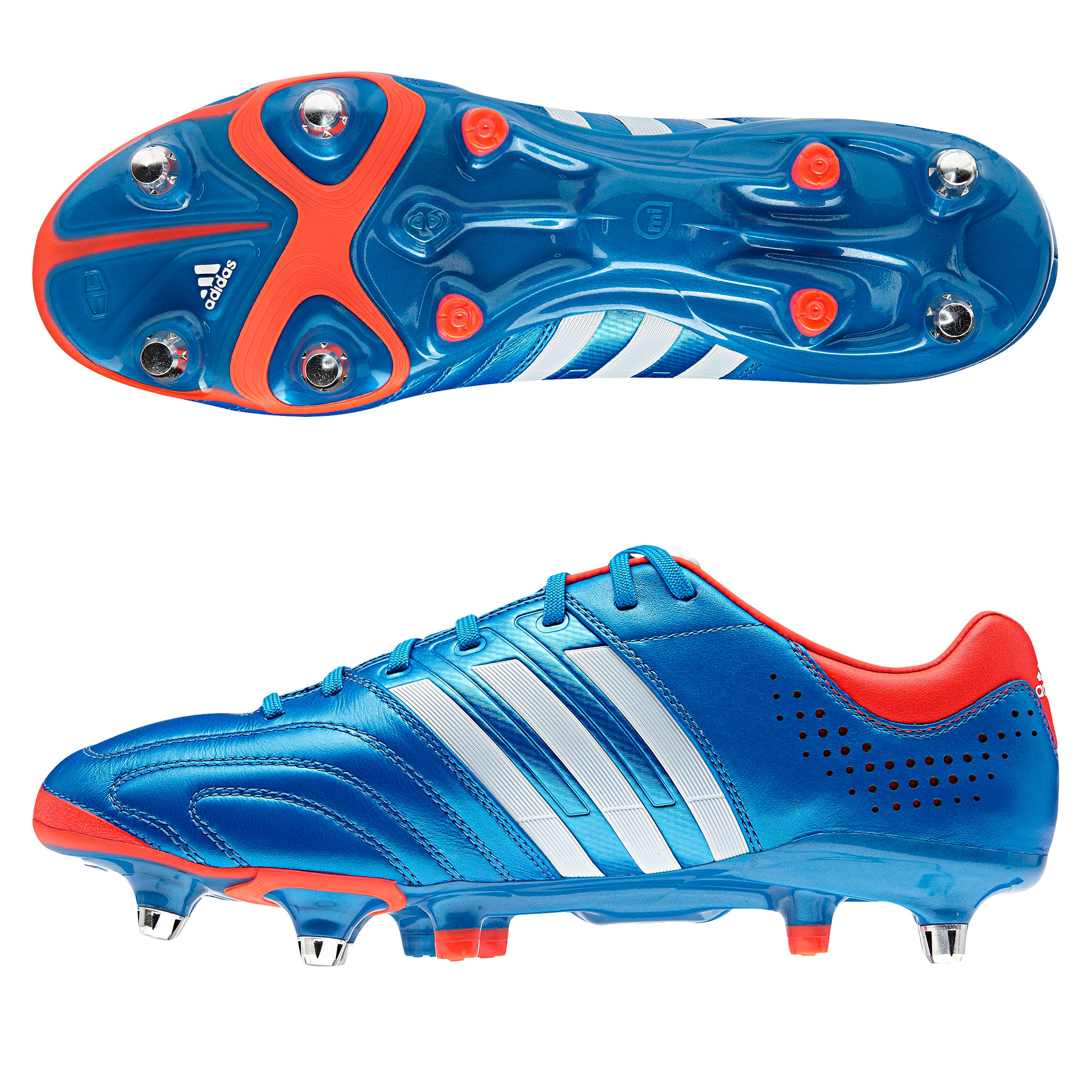 Adidas Adipure 11Pro XTRX Soft Ground Football Boots - Bright Blue/Running White/Infrared