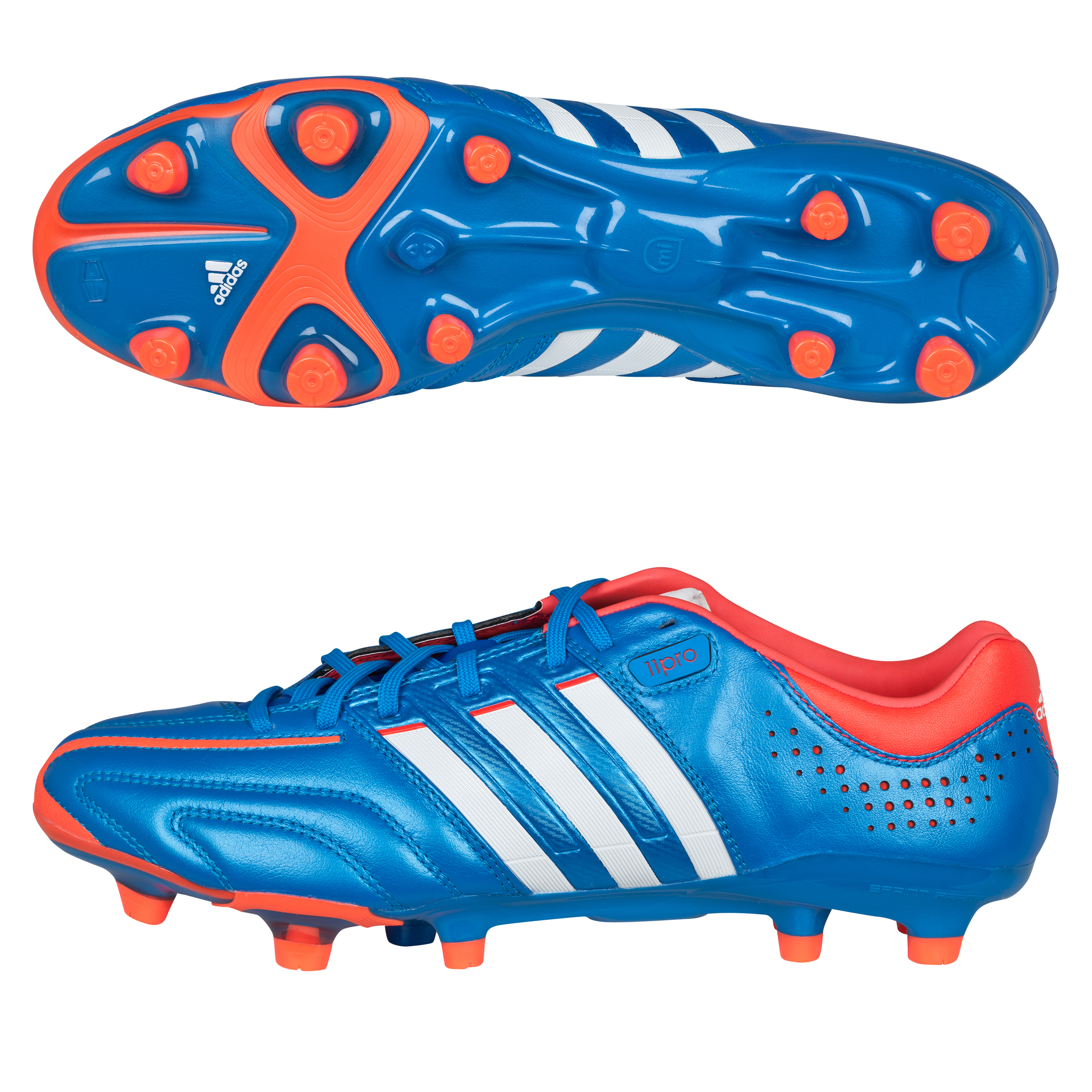 Adidas Adipure 11Pro TRX Firm Ground Football Boots - Bright Blue/Running White/Infrared