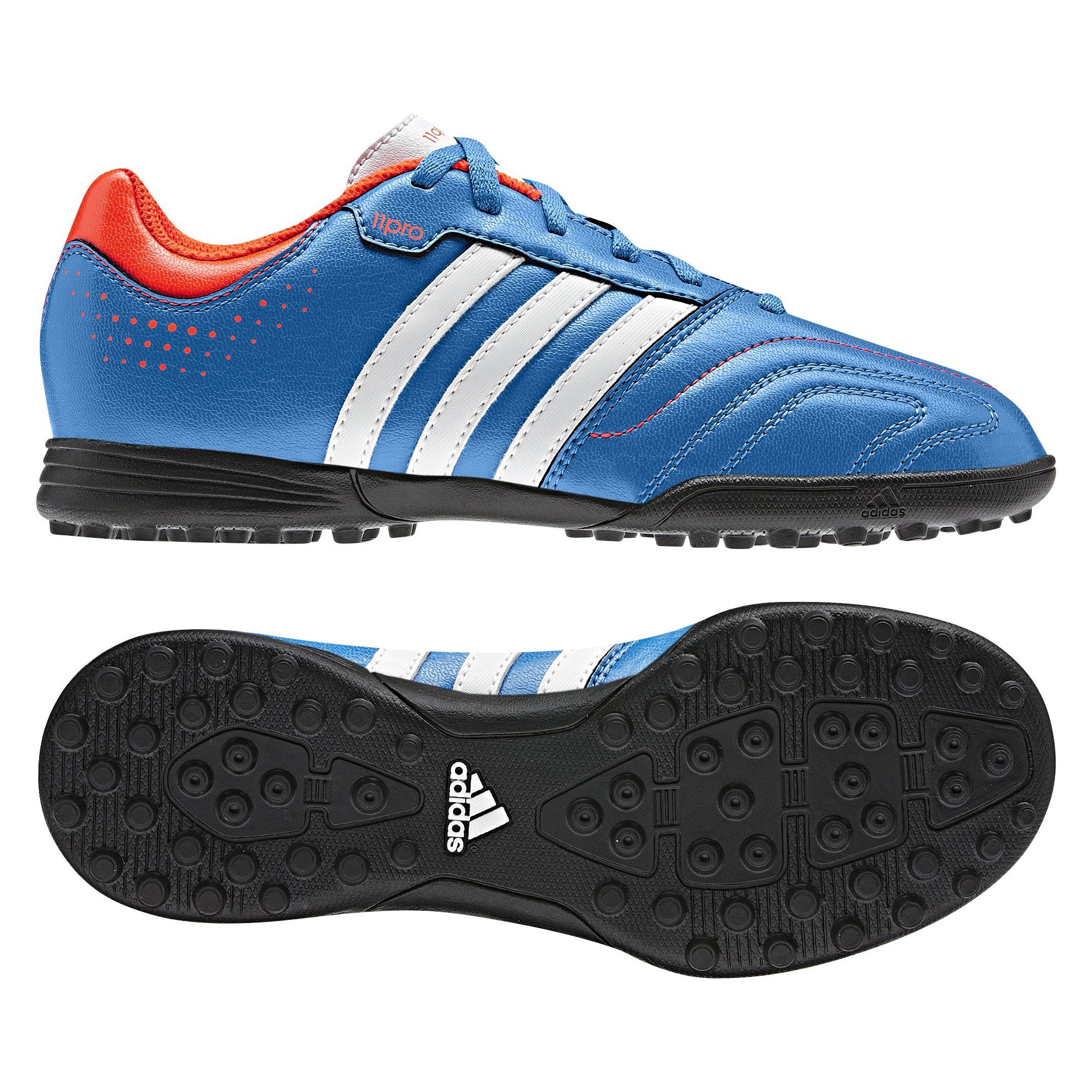 Zapatillas hierba artificial 11Questra TRX adidas - Azul brillante/blanco/infrarrojo - Niño