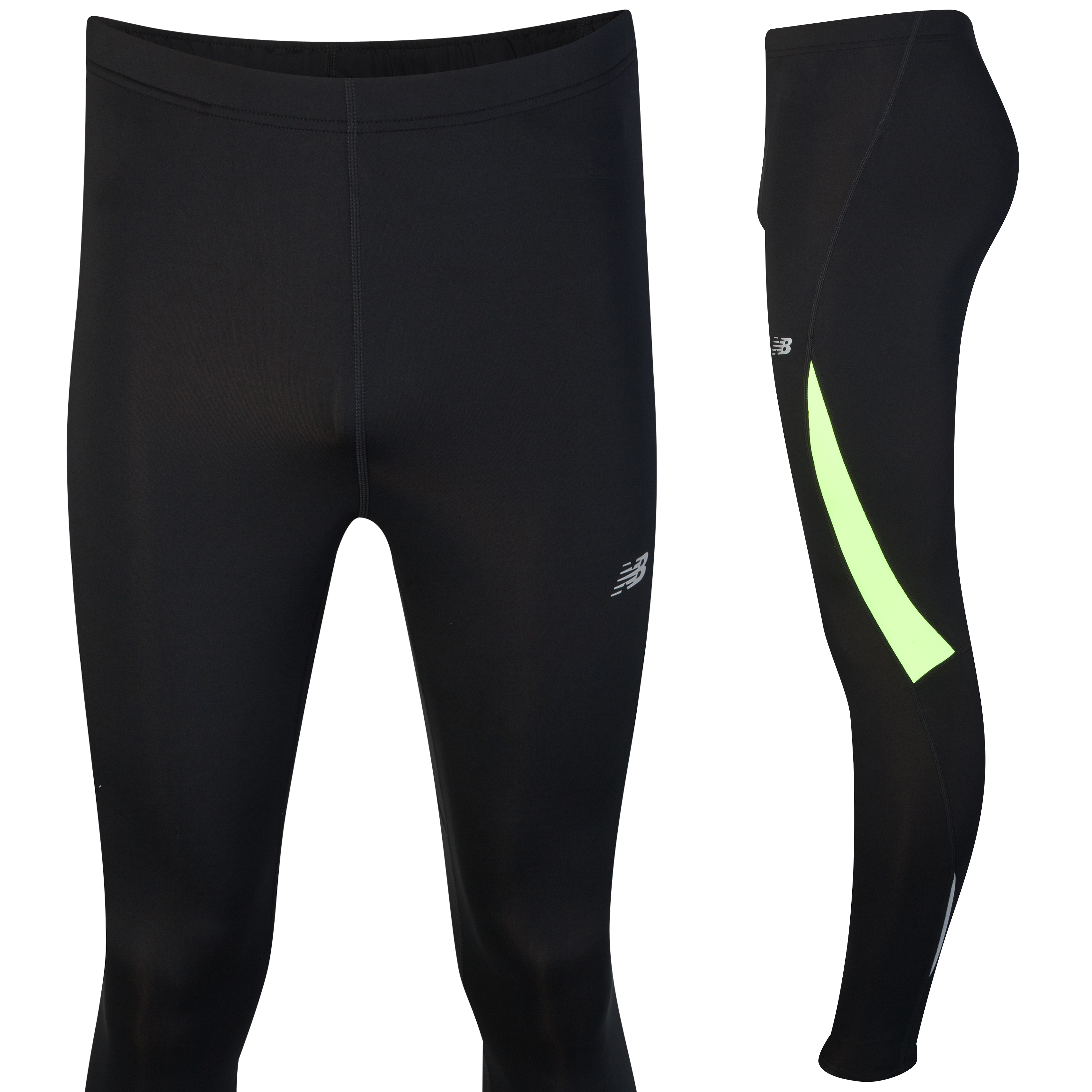 New Balance Go 2 Tights - Black/Yellow