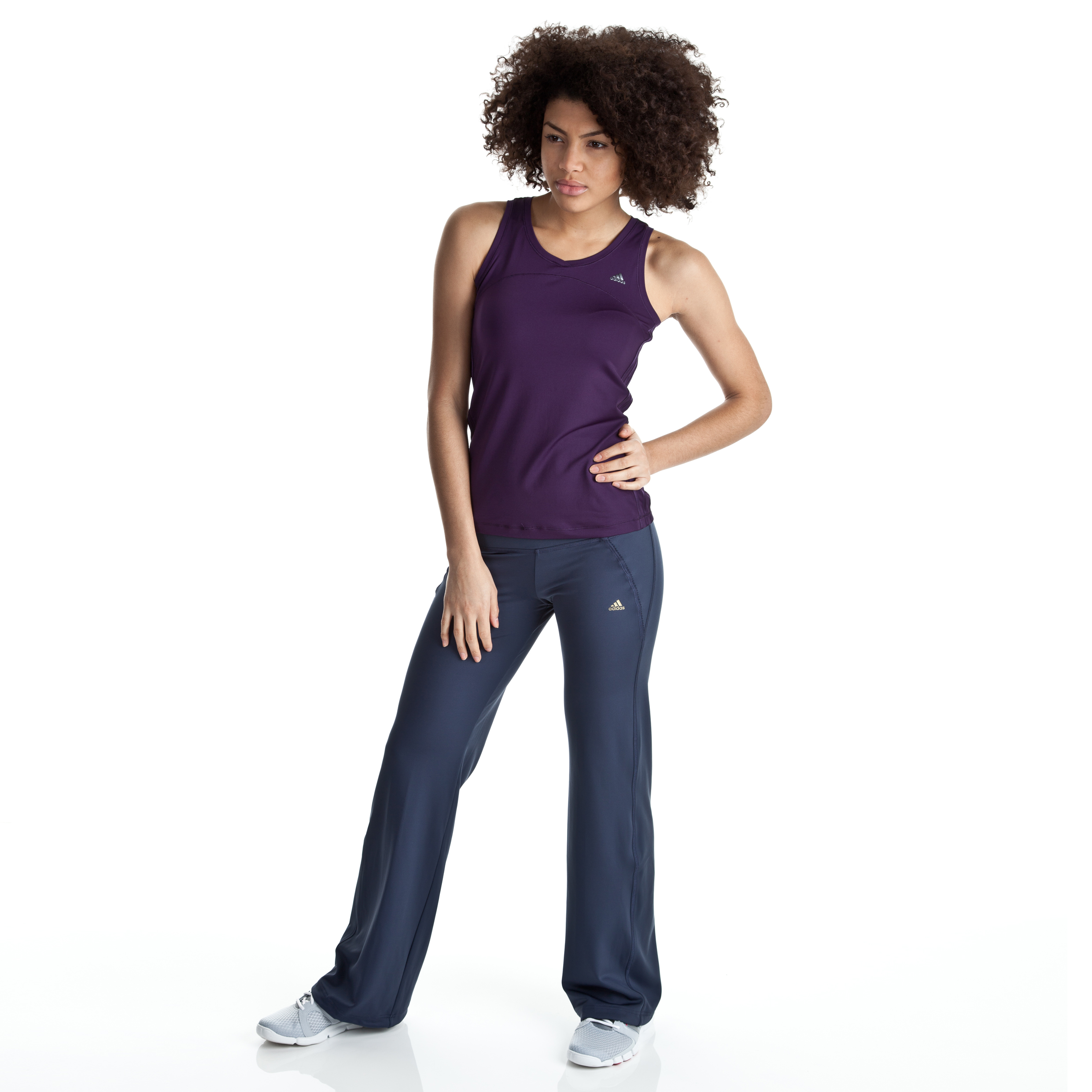 Adidas Studio Power Slim Kickpants - Urban Sky - Womens