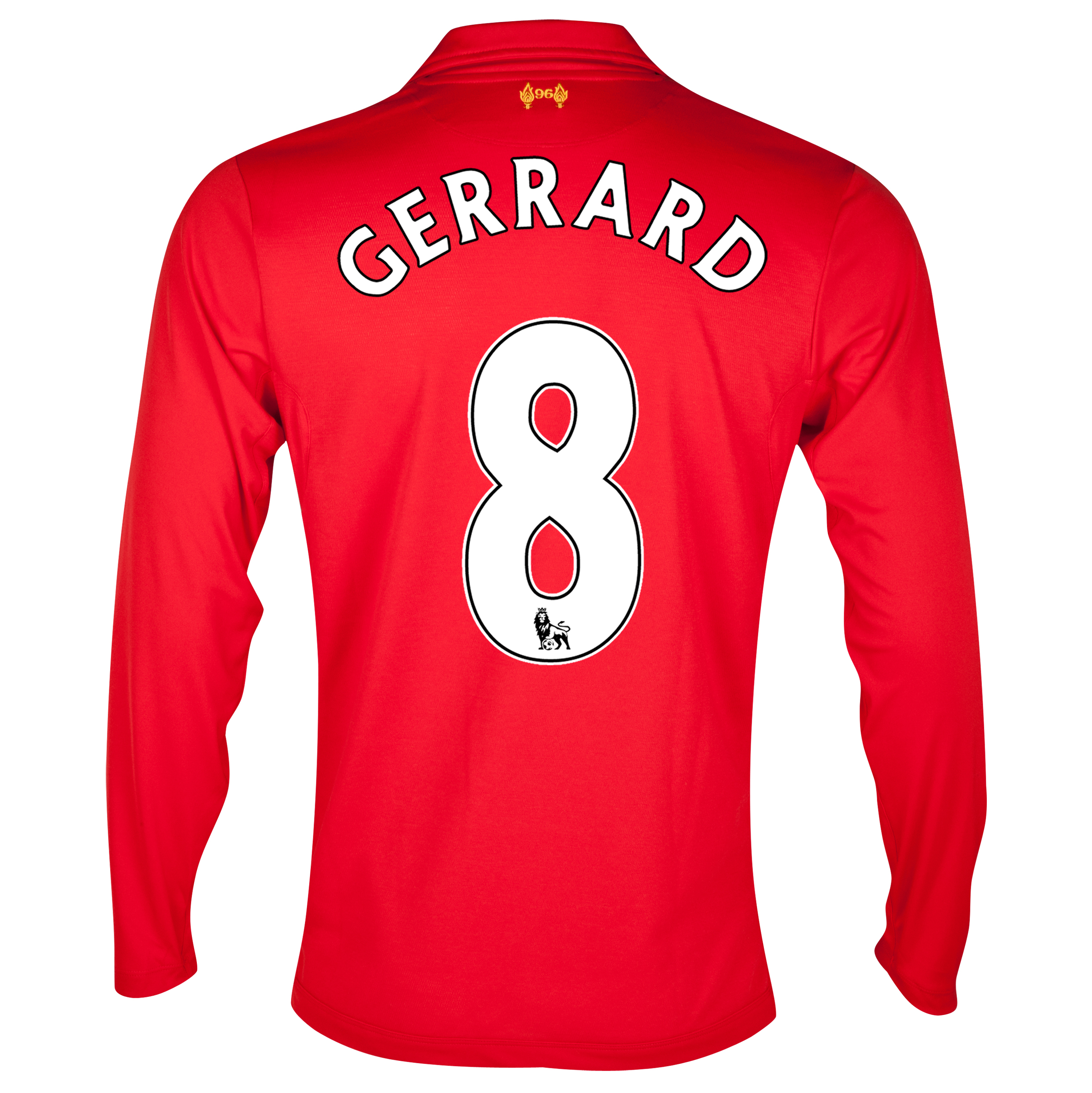 Liverpool Home Shirt 2012/13 - Long Sleeve with Gerrard 8 printing