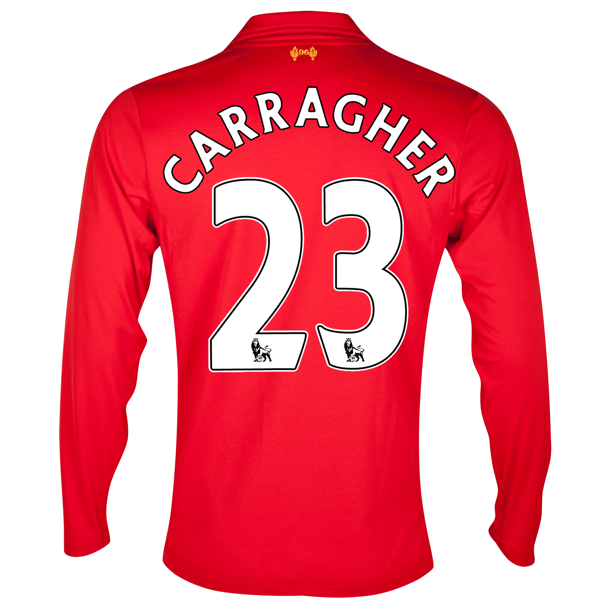 Liverpool Home Shirt 2012/13 - Long Sleeve with Carragher 23 printing