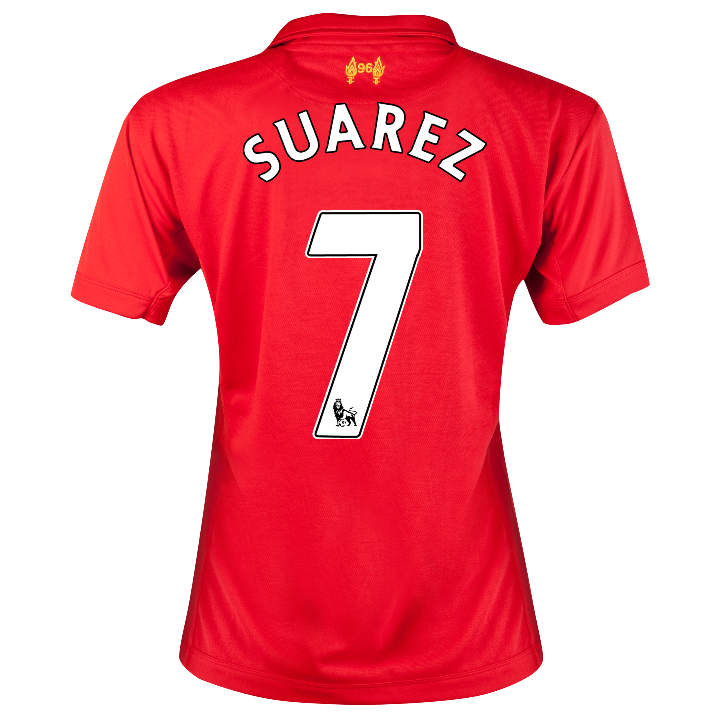 Liverpool Home Shirt 2012/13 - Womens with Suarez 7 printing