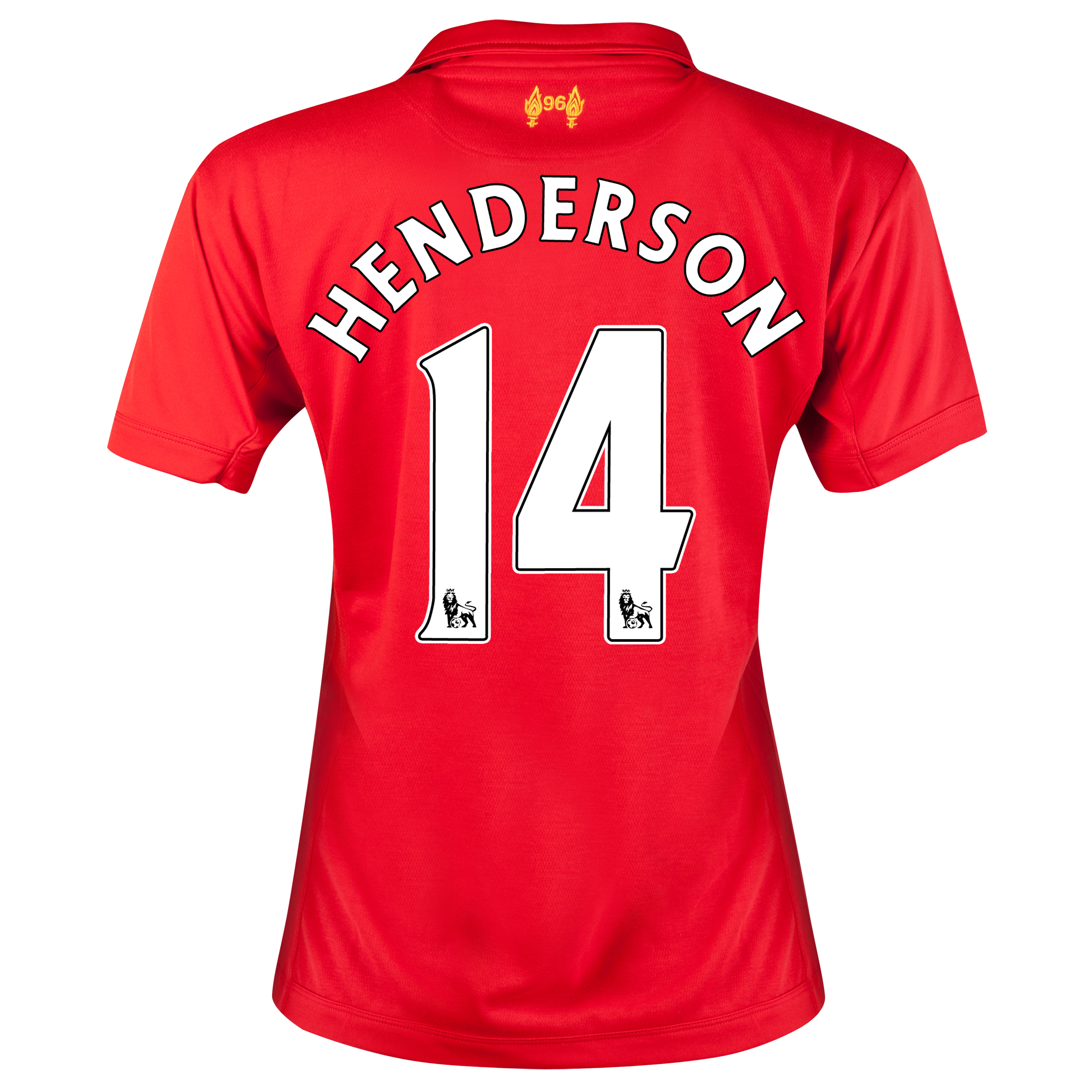 Liverpool Home Shirt 2012/13 - Womens with Henderson 14 printing