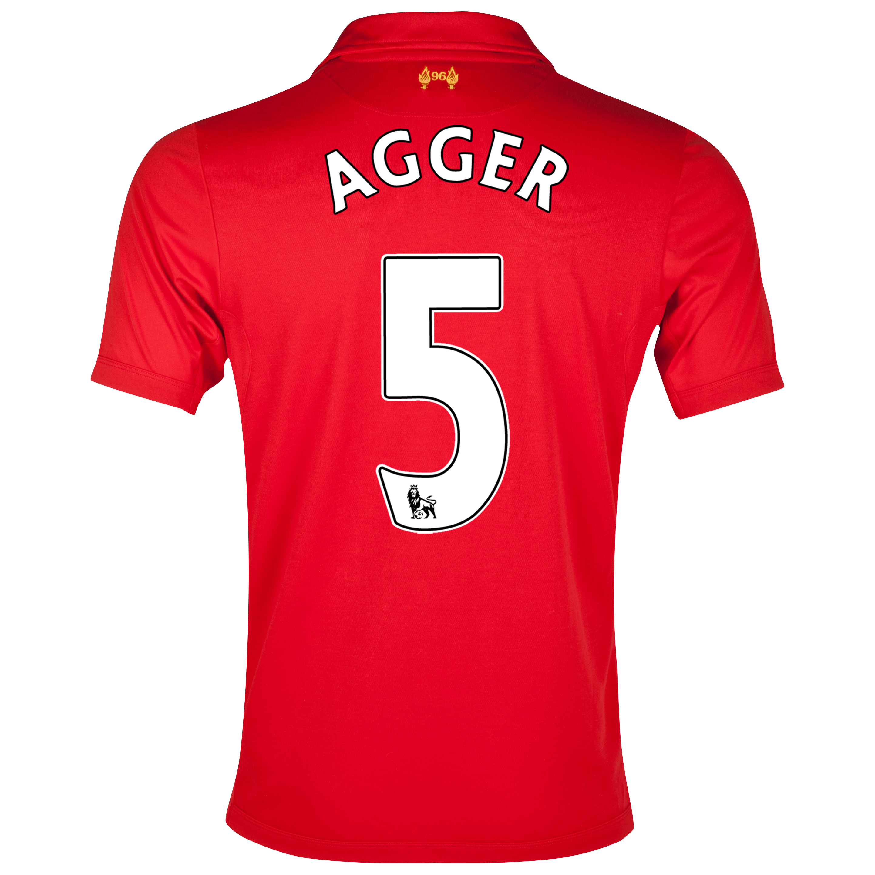 Liverpool Home Shirt 2012/13 - Youths with Agger 5 printing