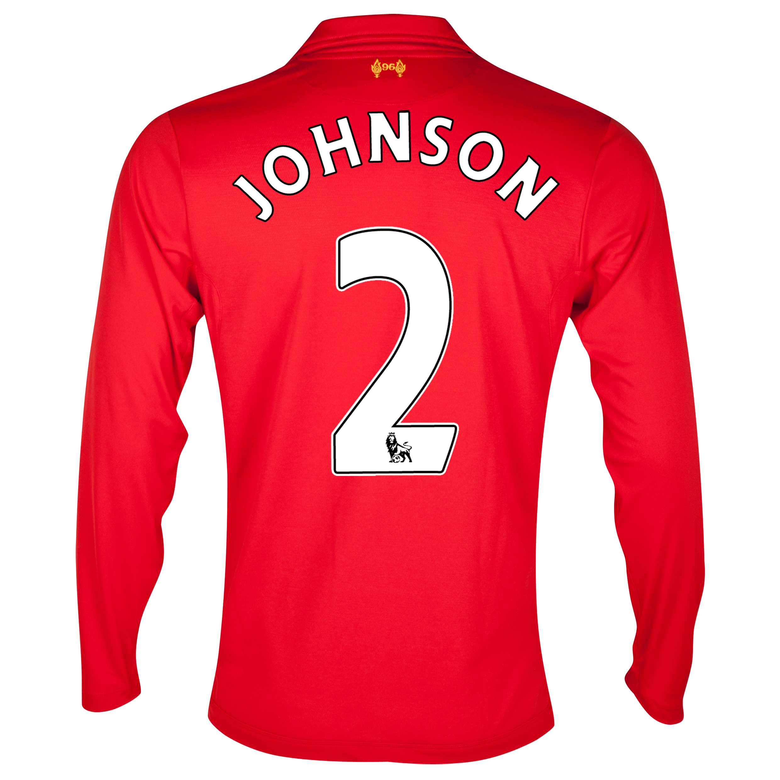 Liverpool Home Shirt 2012/13 - Long Sleeve - Youths with Johnson 2 printing