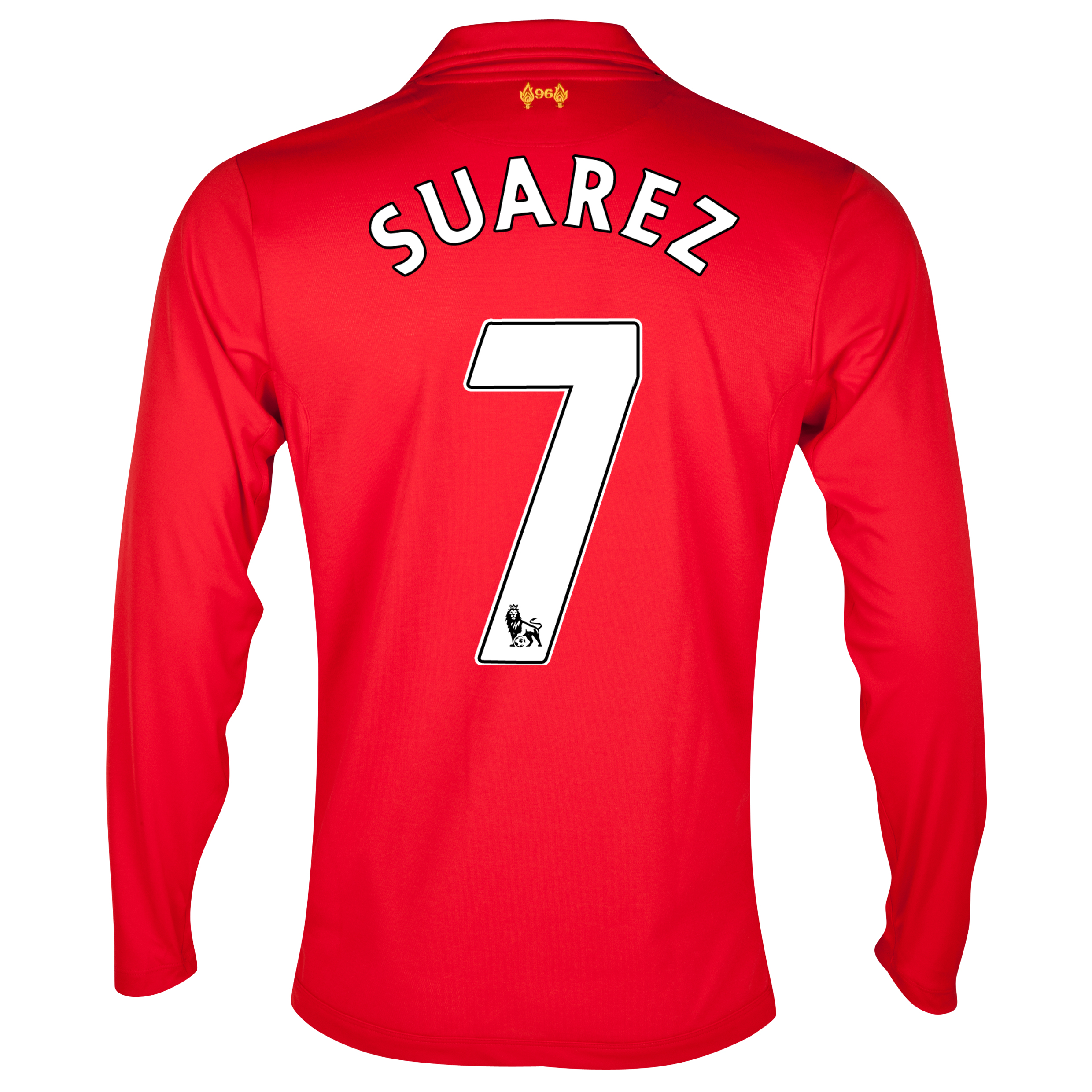 Liverpool Home Shirt 2012/13 - Long Sleeve - Youths with Suarez 7 printing