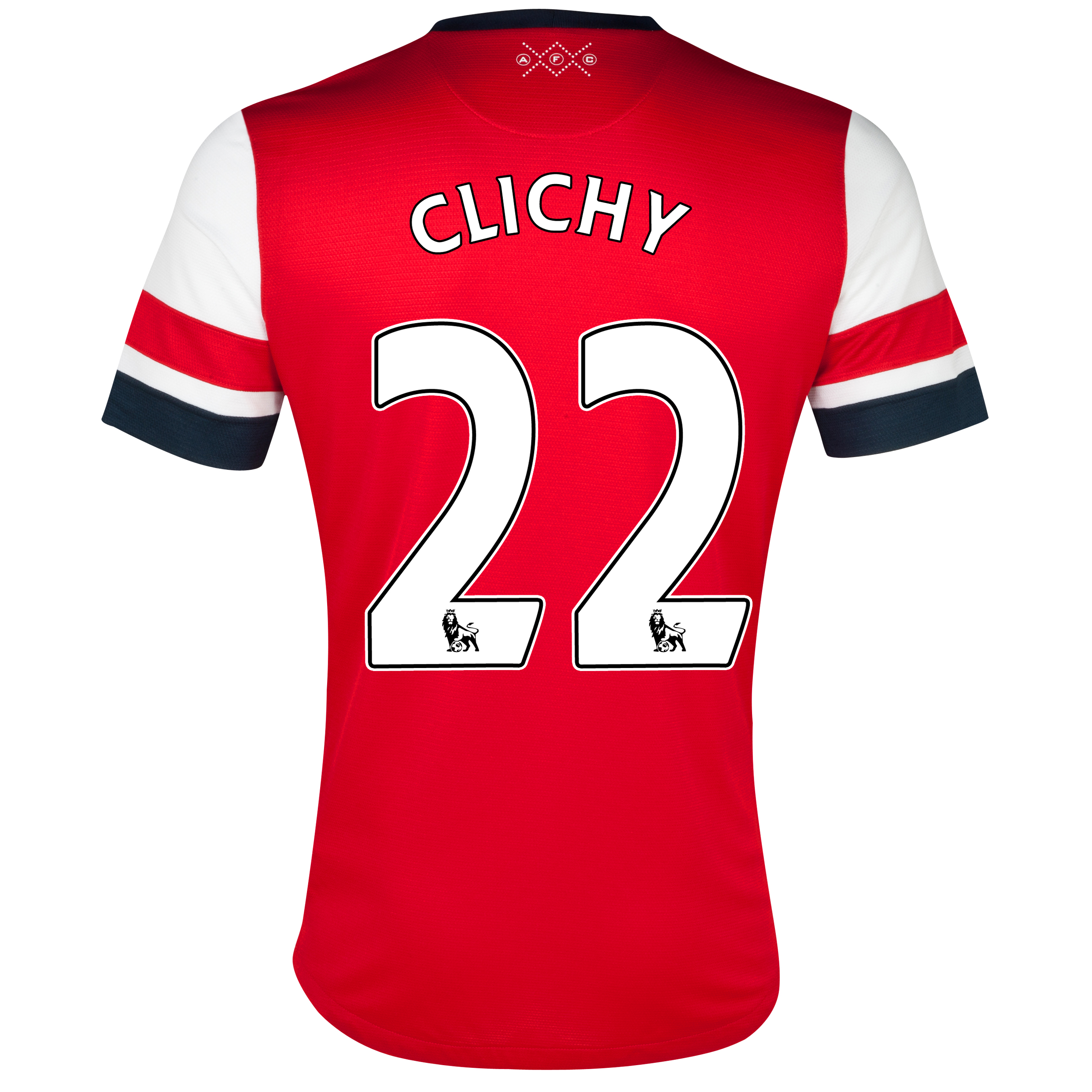 Arsenal Home Shirt 2012/13 - Womens with Clichy 22 printing