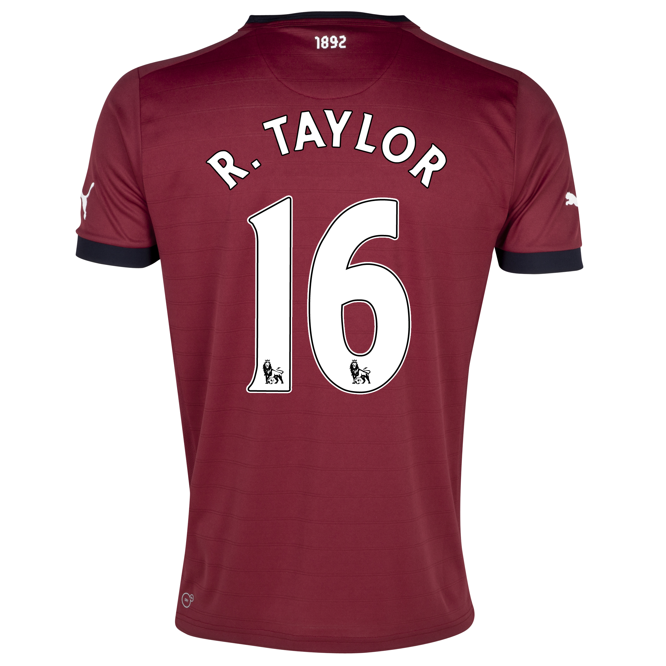 Newcastle United Away Shirt 2012/13 with R. Taylor 16 printing