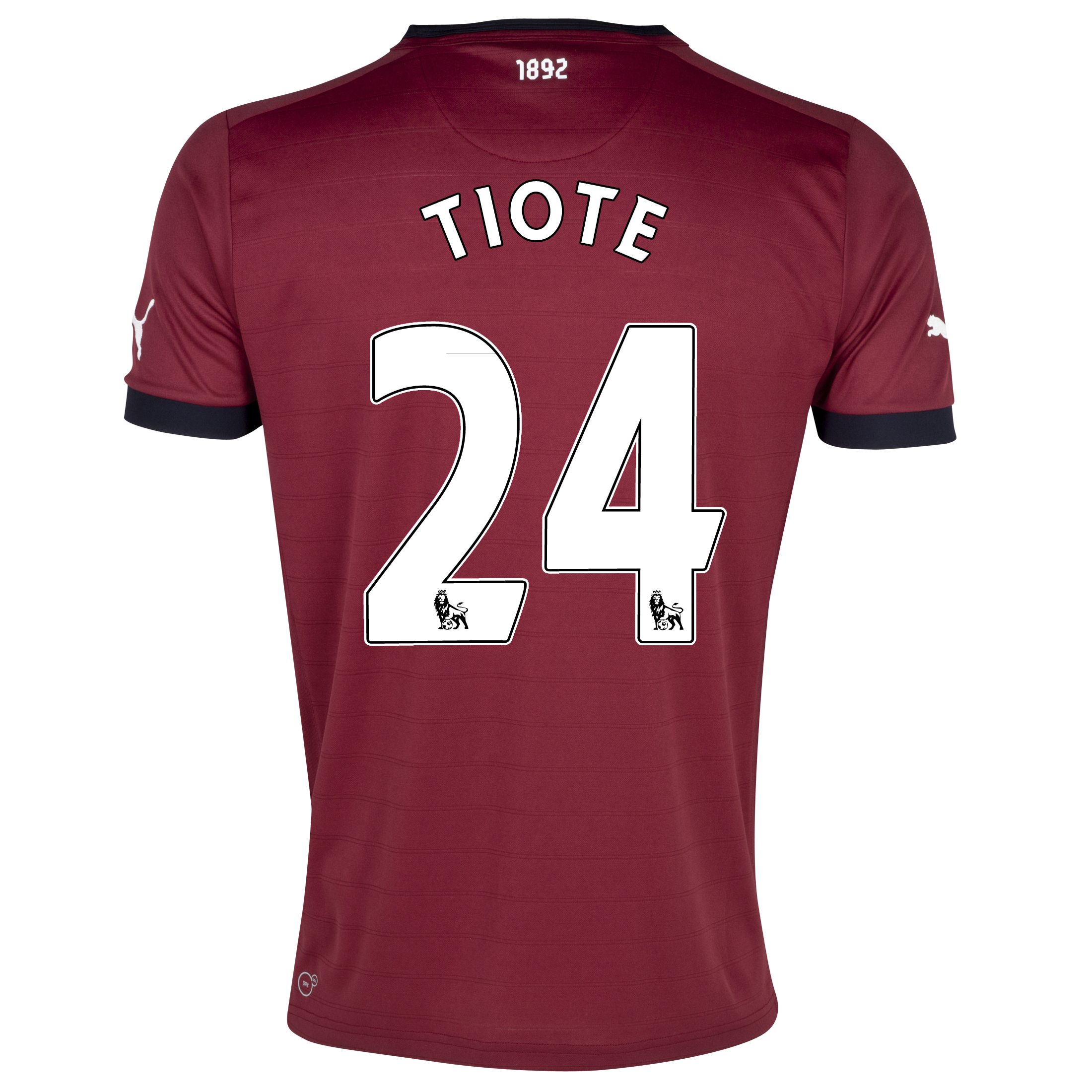 Newcastle United Away Shirt 2012/13 with Tiote 24 printing