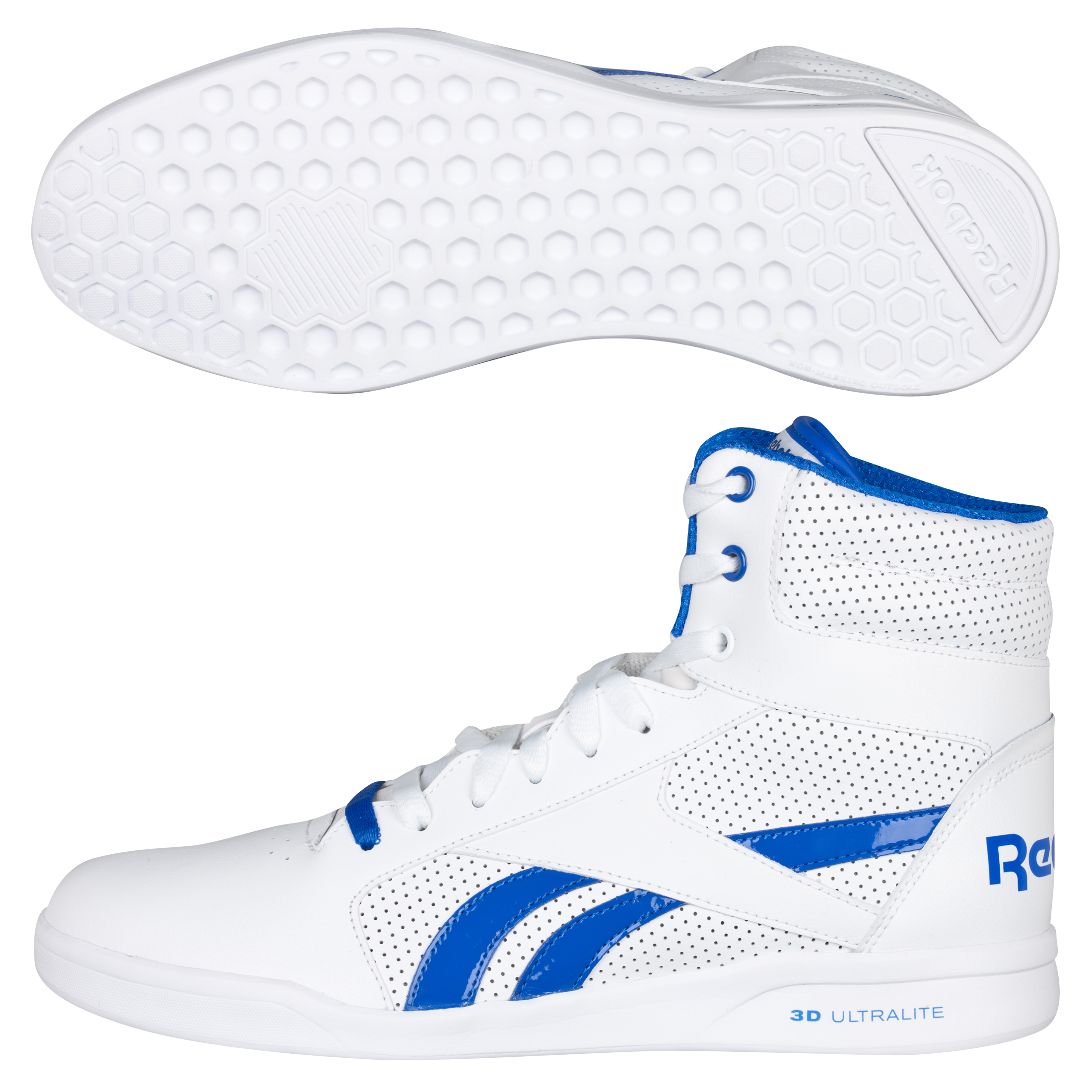 Reebok SL Fitness Ultralite Hi Trainers - White/Vital Blue