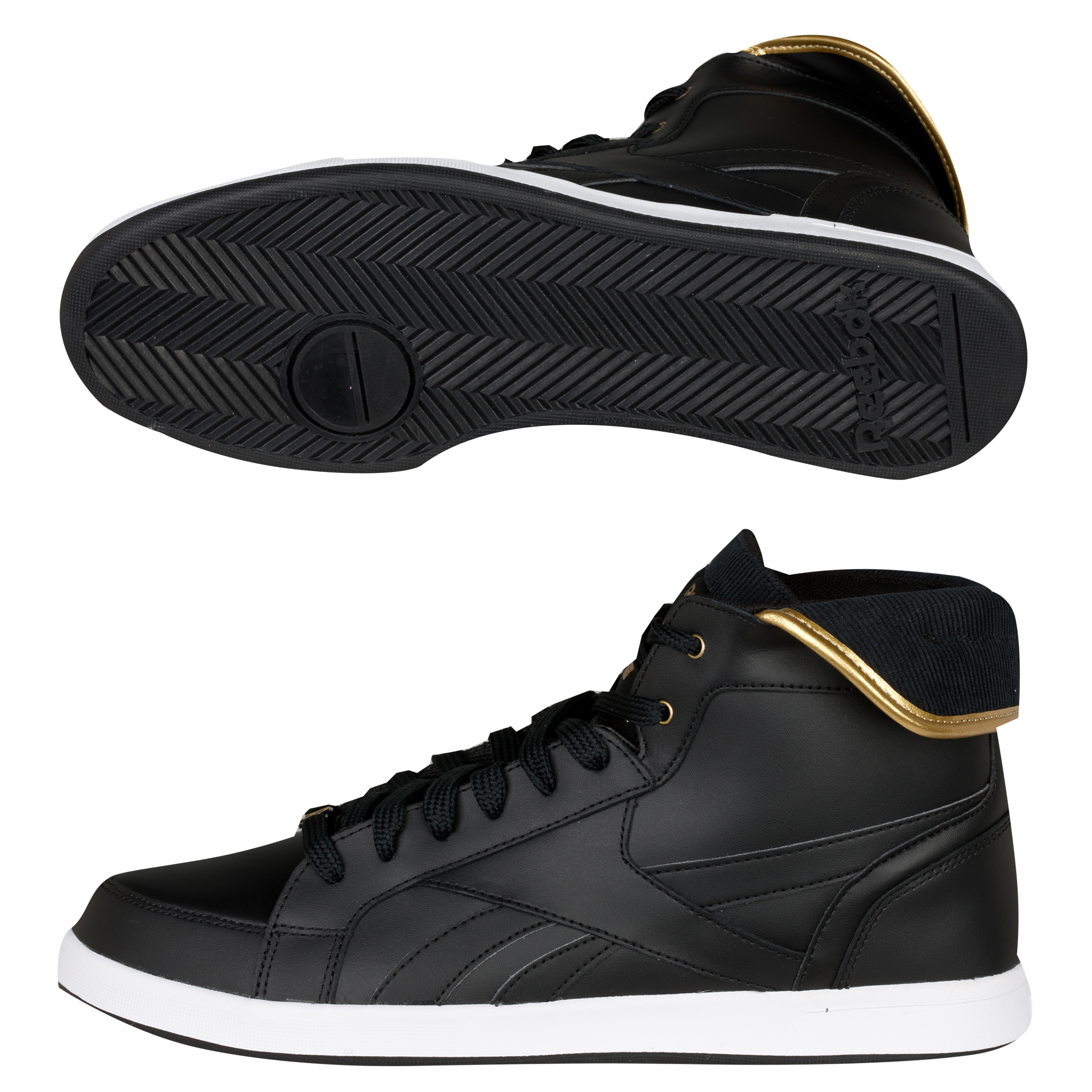 Reebok SL Flip Hi Trainers - Black/True Gold/White