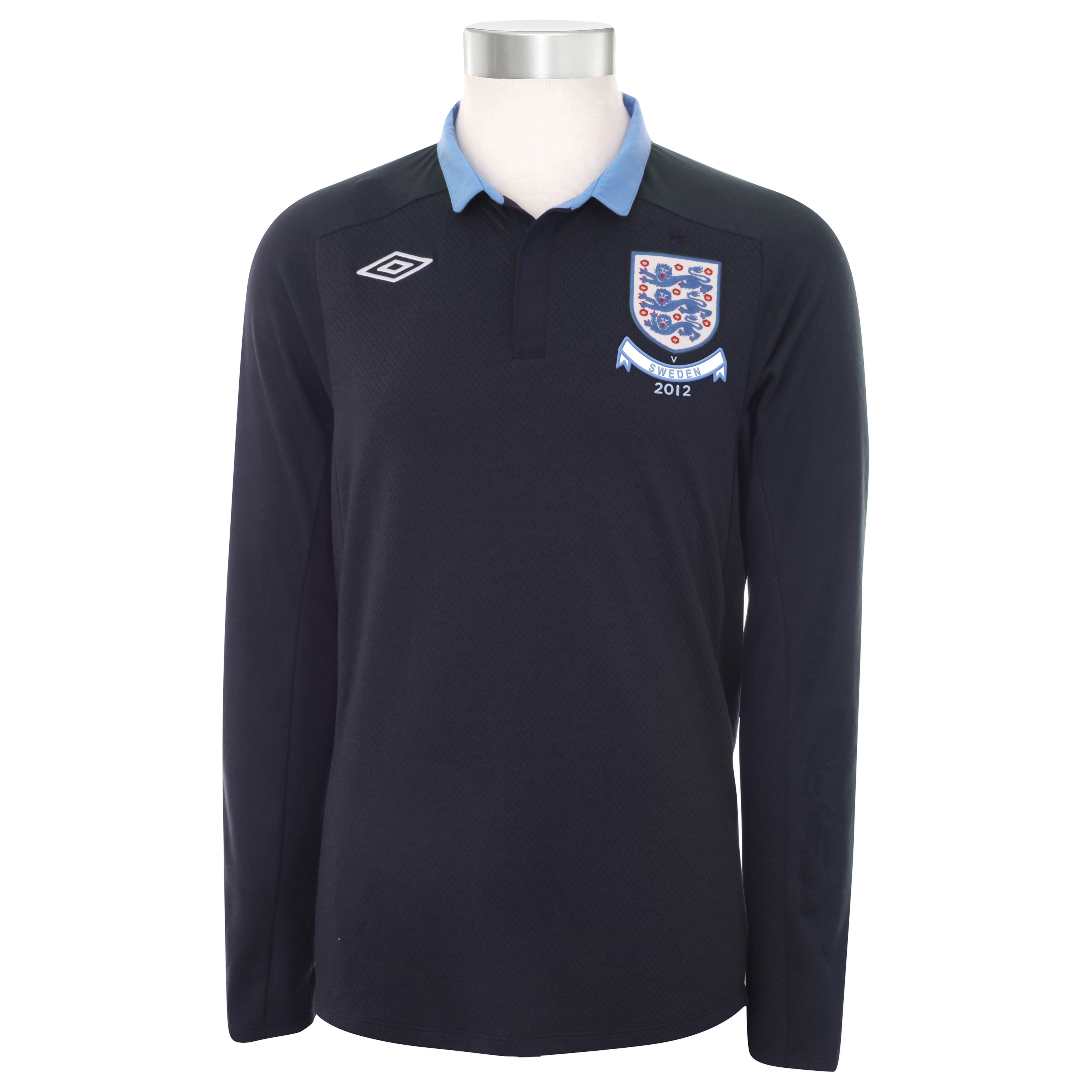 England Away Shirt 2011/12 - Long Sleeve Including England v Sweden Insignia