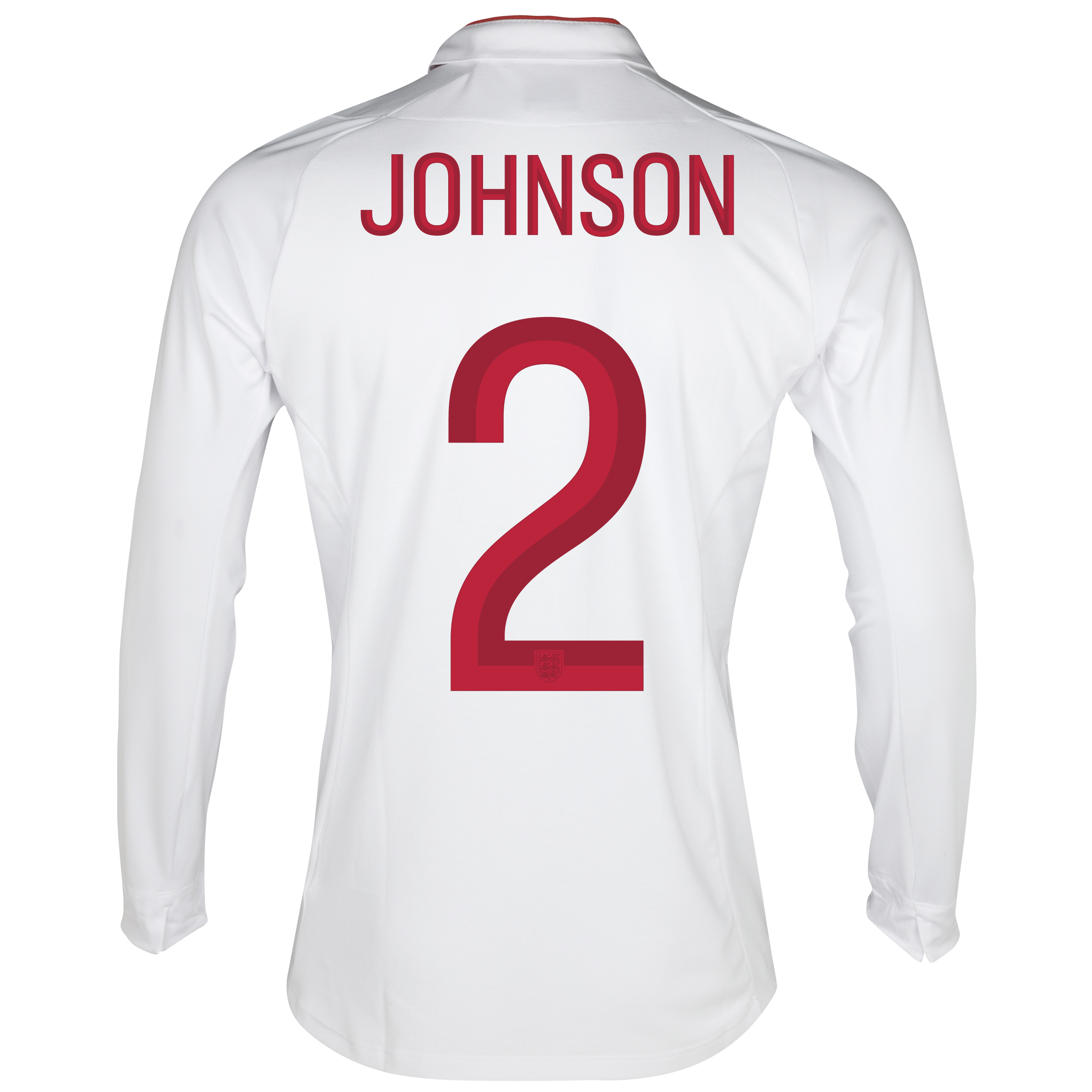 England Home Shirt 2012/13 - Long Sleeve - Boys with Johnson 2 printing