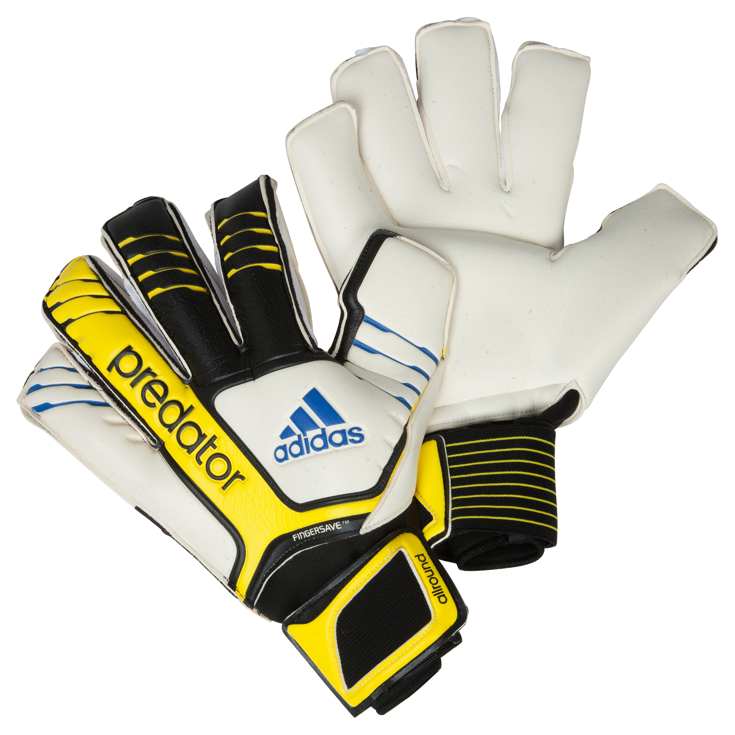 Guantes portero Predator FS adidas - Negro/blanco/amarillo/azul