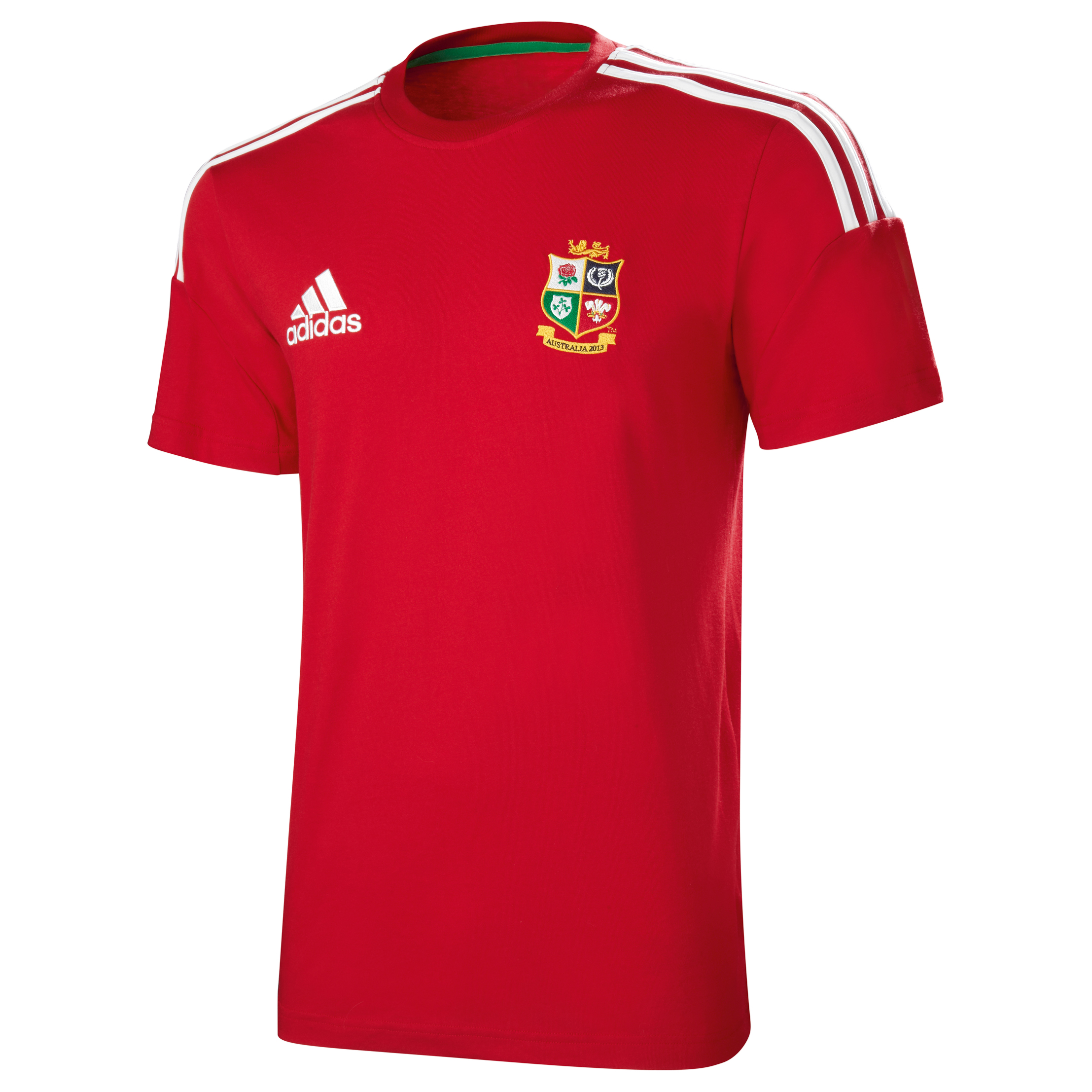 adidas British and Irish Lions T-Shirt - University Red/White