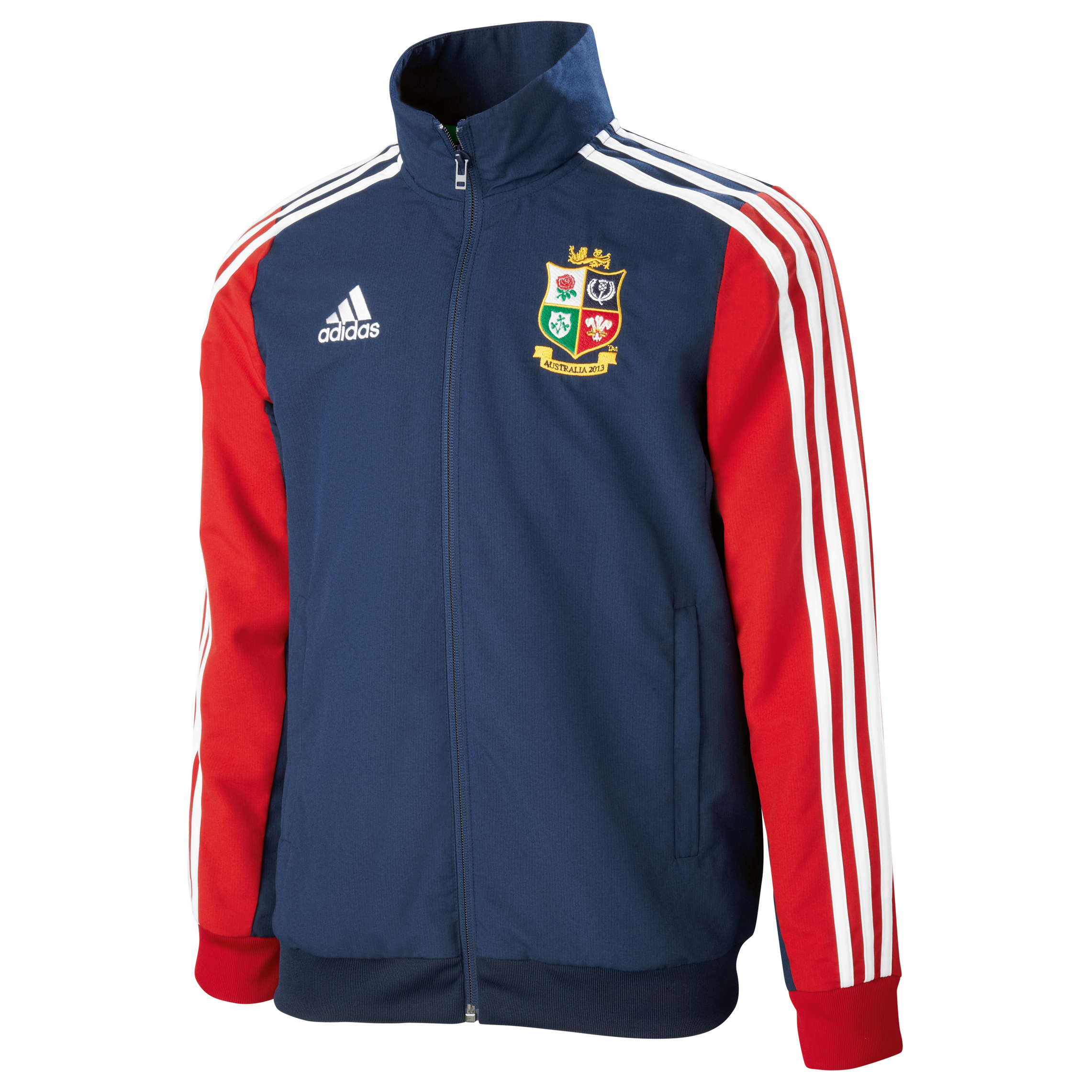 adidas British and Irish Lions Presentation Jacket - Collegiate Navy/University Red/White - Kids