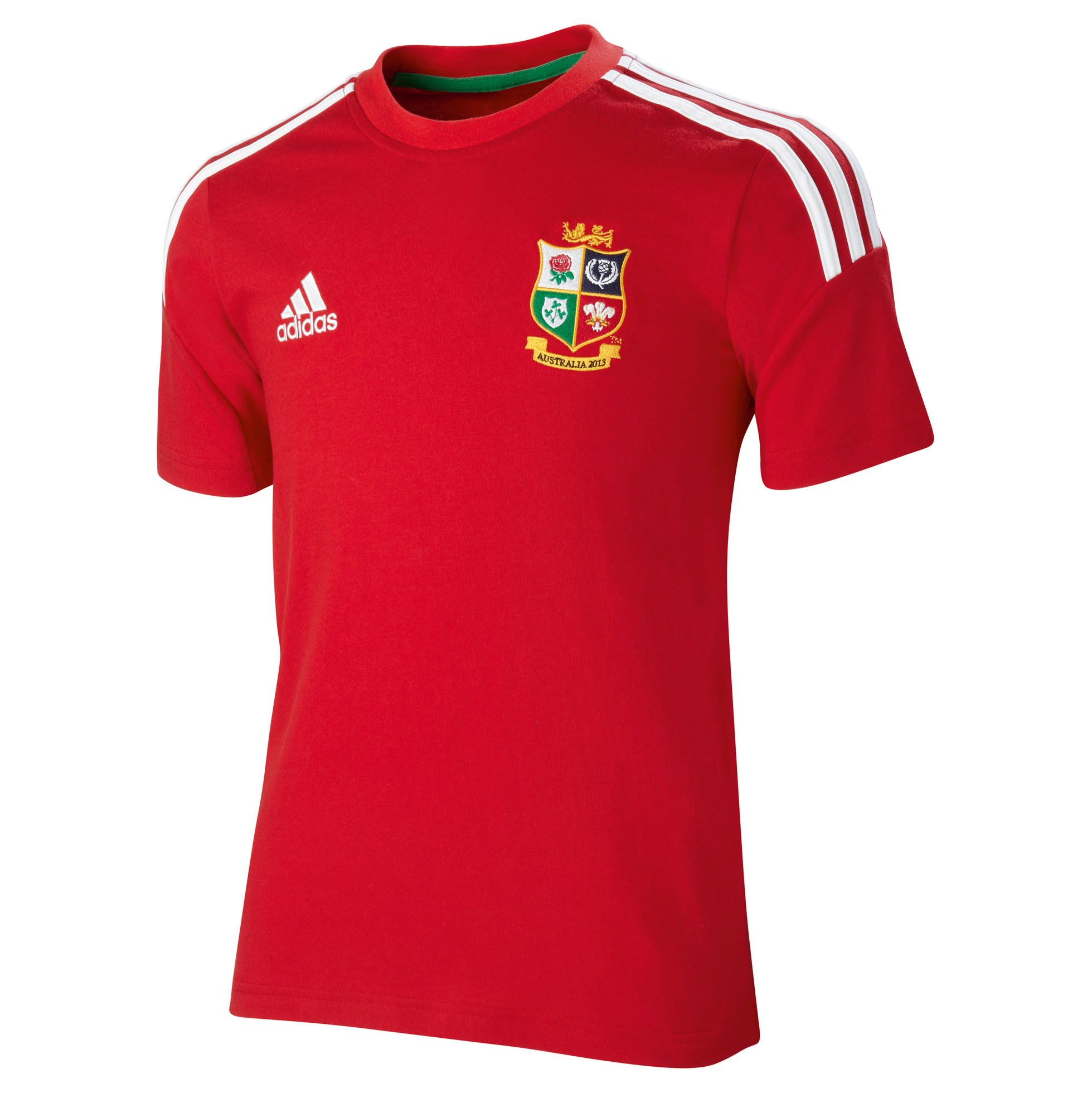 adidas British and Irish Lions T-Shirt - University Red/White - Youths