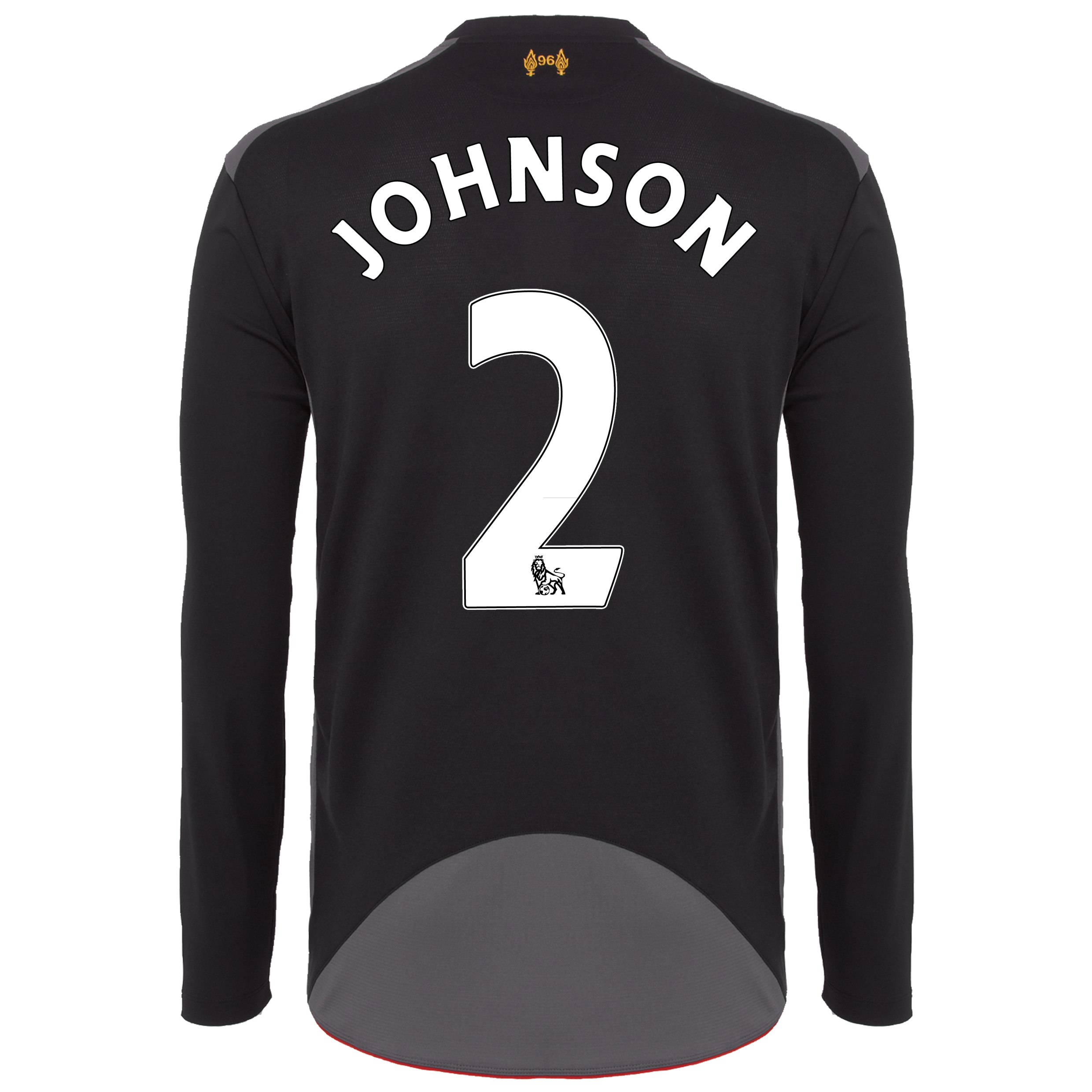 Liverpool Away Shirt 2012/13 - Long Sleeve with Johnson 2 printing