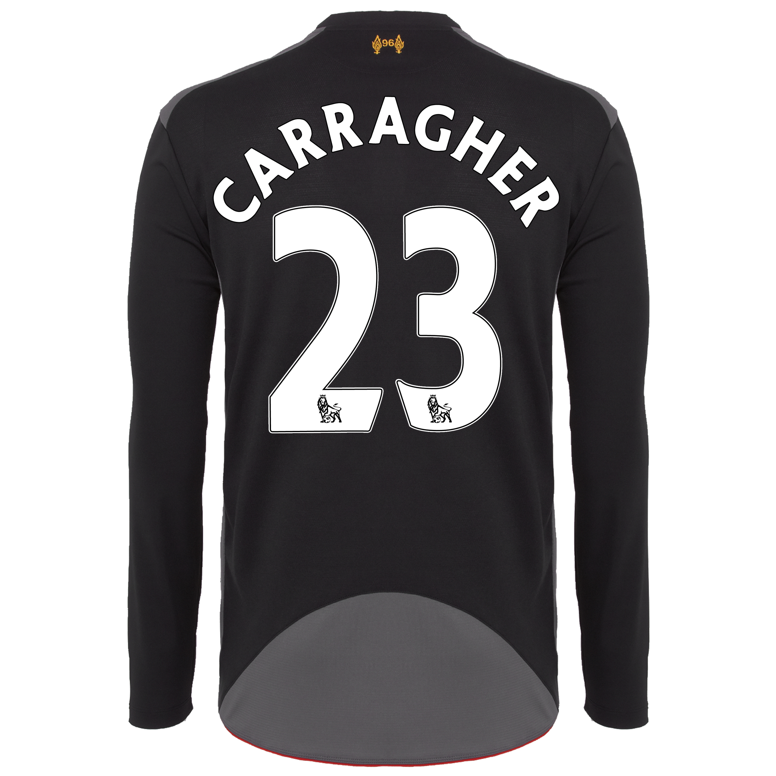 Liverpool Away Shirt 2012/13 - Long Sleeve - Youths with Carragher 23 printing