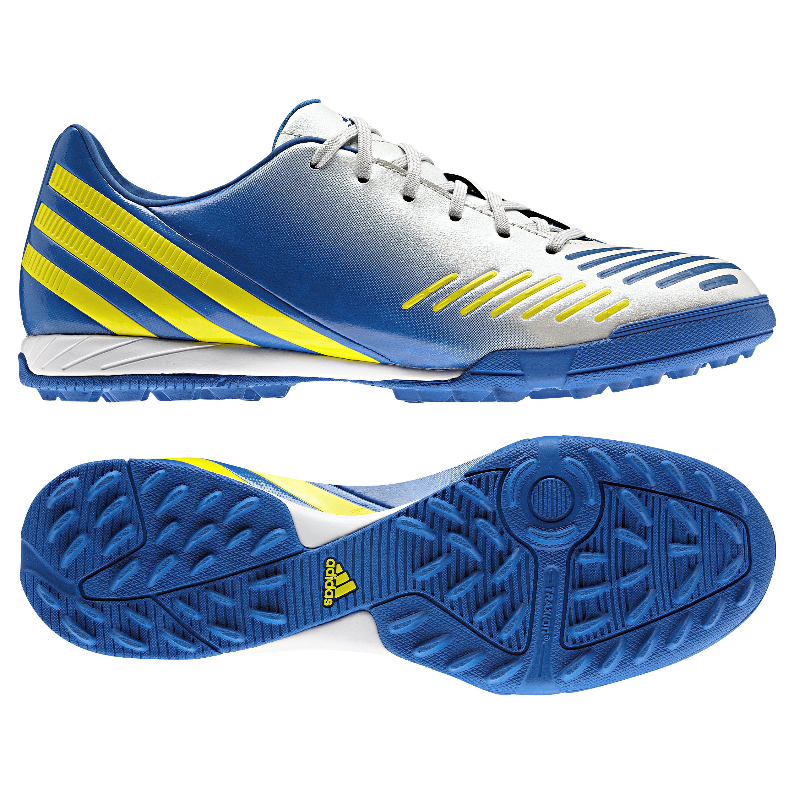 adidas Predator Absolado LZ TRX Astroturf Trainers - Running White/Vivid Yellow/Prime Blue