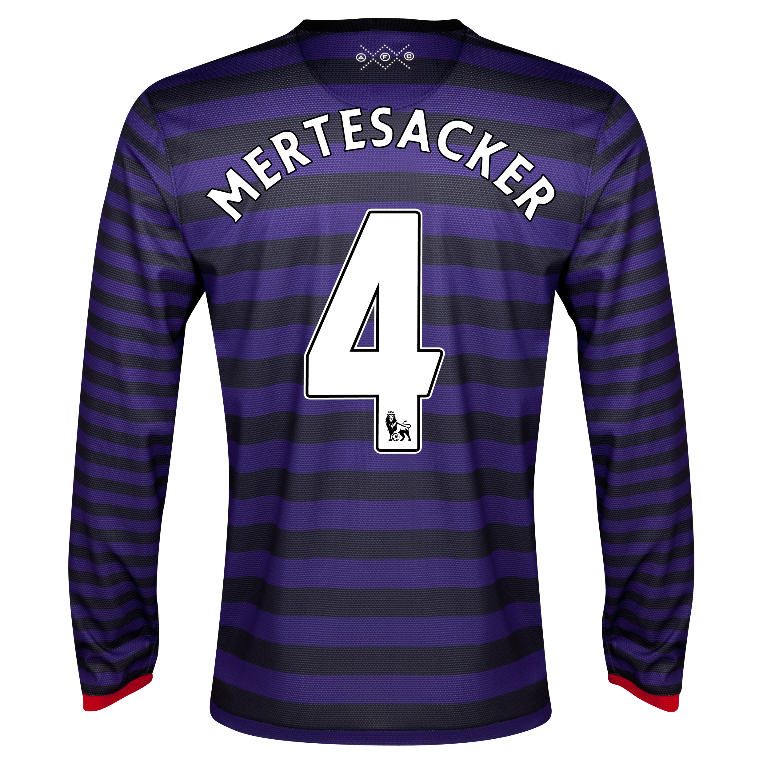 Arsenal Away Shirt 2012/13 - Long Sleeve with Mertesacker 4 printing