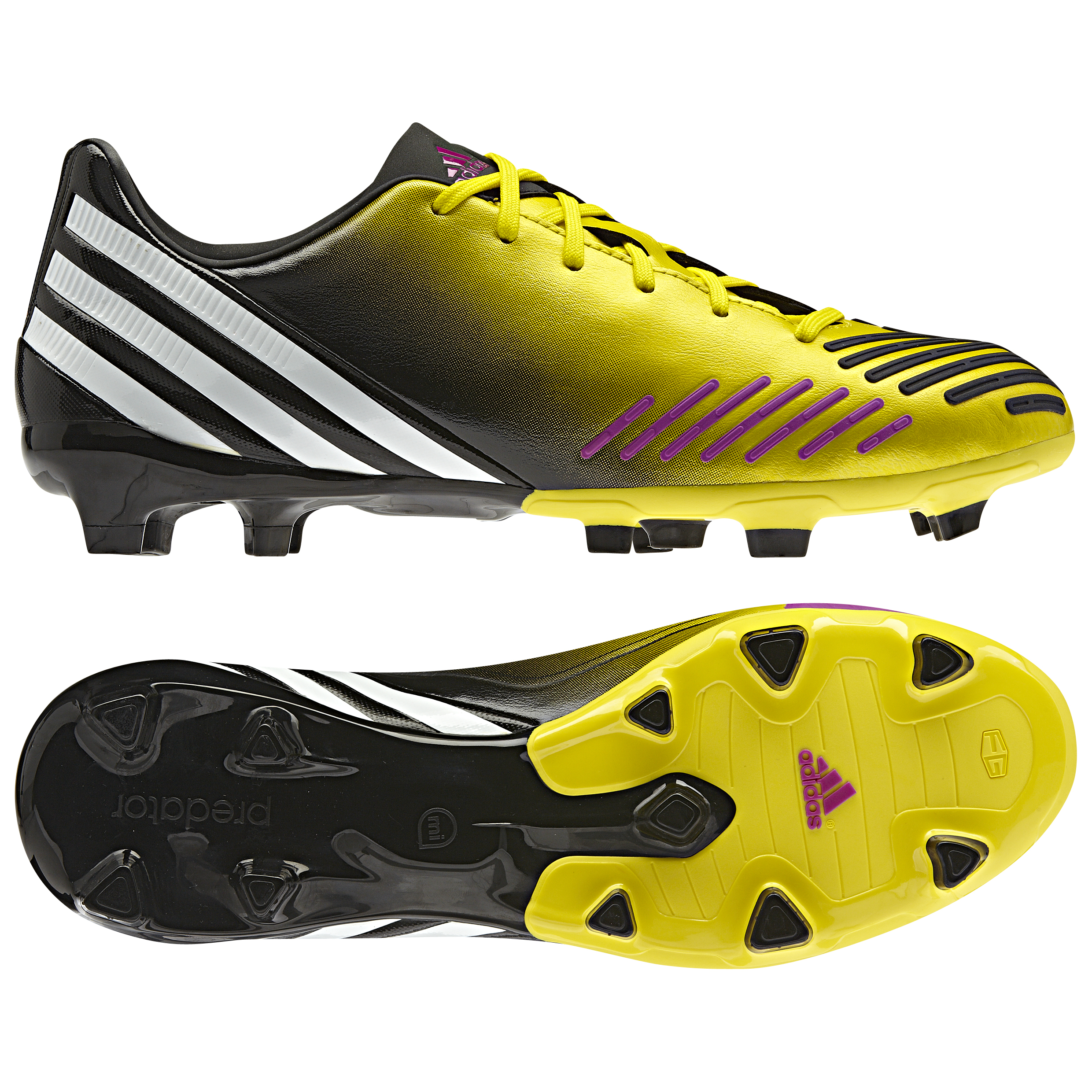 adidas Predator Absolion LZ TRX Firm Ground Football Boots - Vivid Yellow/Running White/Vivid Pink