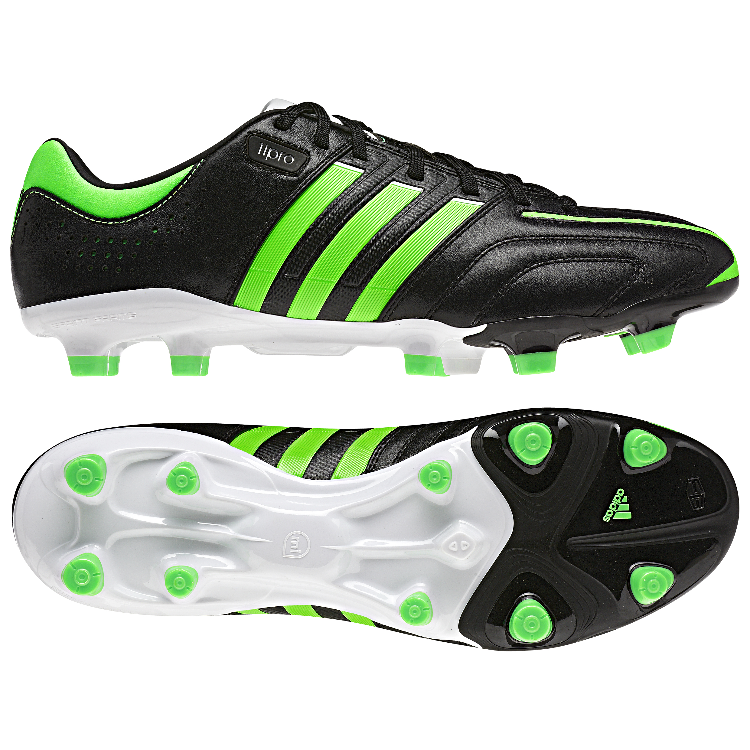 AdiPure 11Pro TRX FG Black/Green Zest/Running White