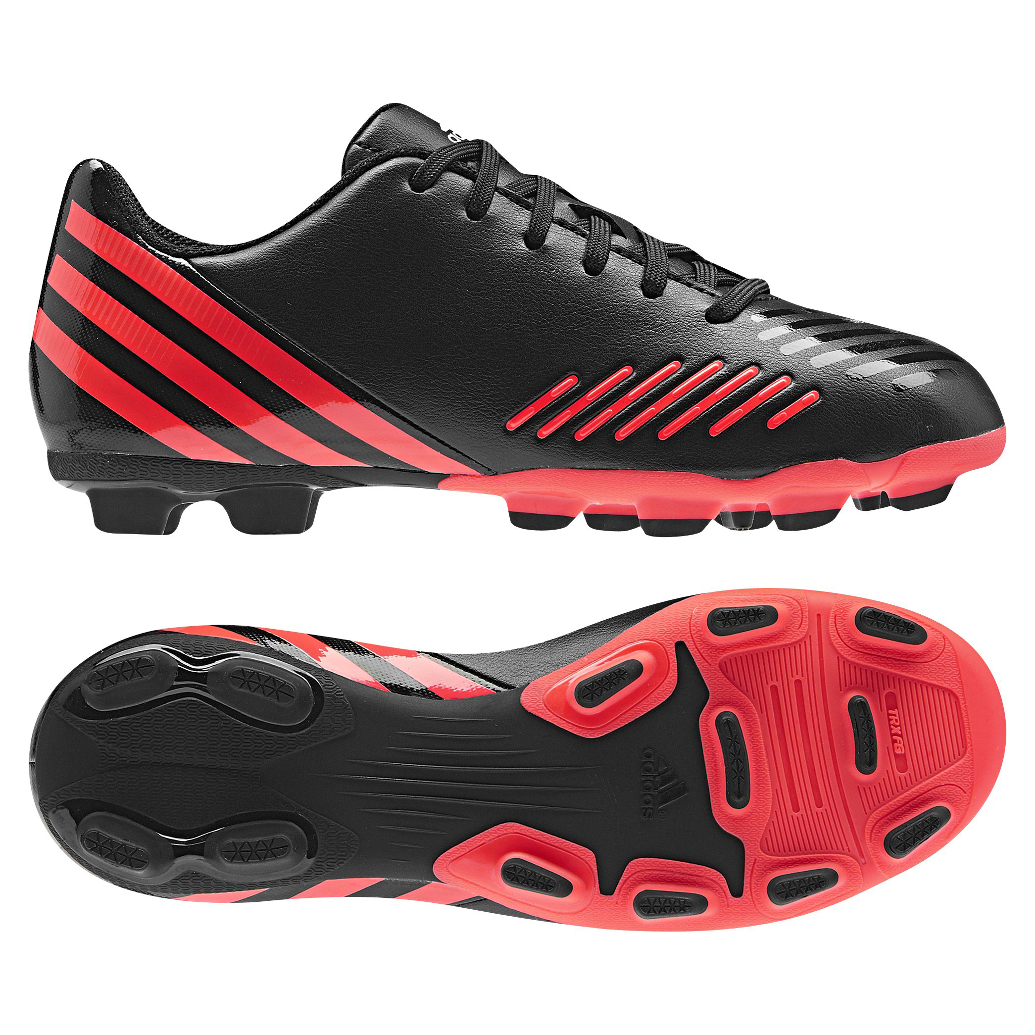 adidas Predito LZ TRX Firm Ground Football Boots - Black/Pop/Running White - Kids
