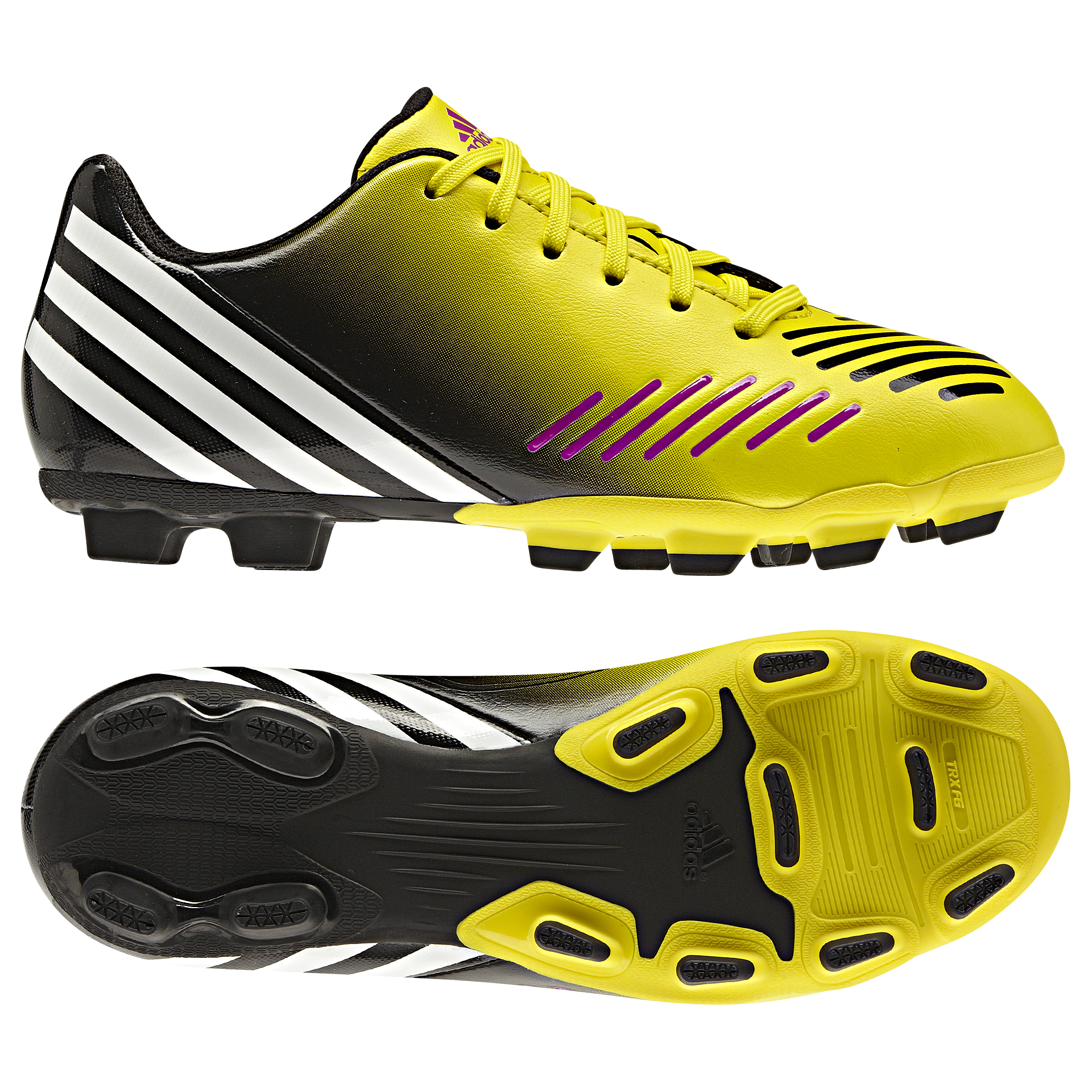 adidas Predito LZ TRX Firm Ground  Football Boots - Vivid Yellow/Running White/Black - Kids