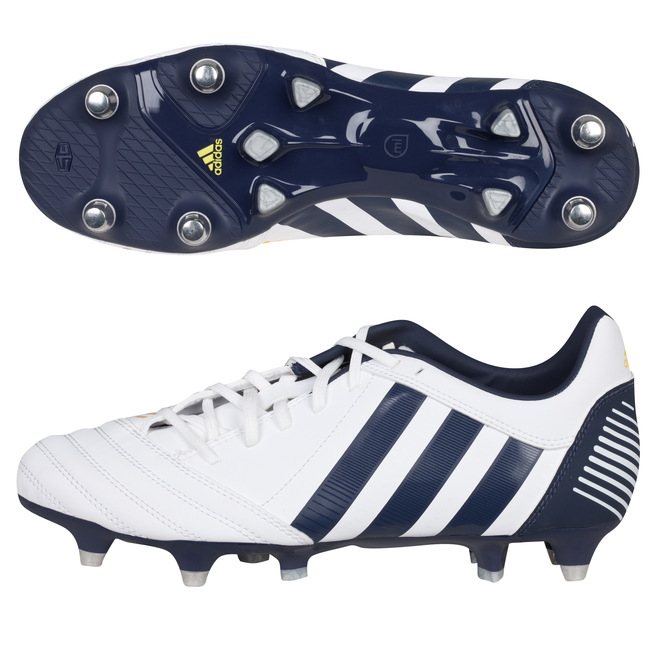 adiPower Kakari SG Running White/Urban Sky/Vivid Yellow