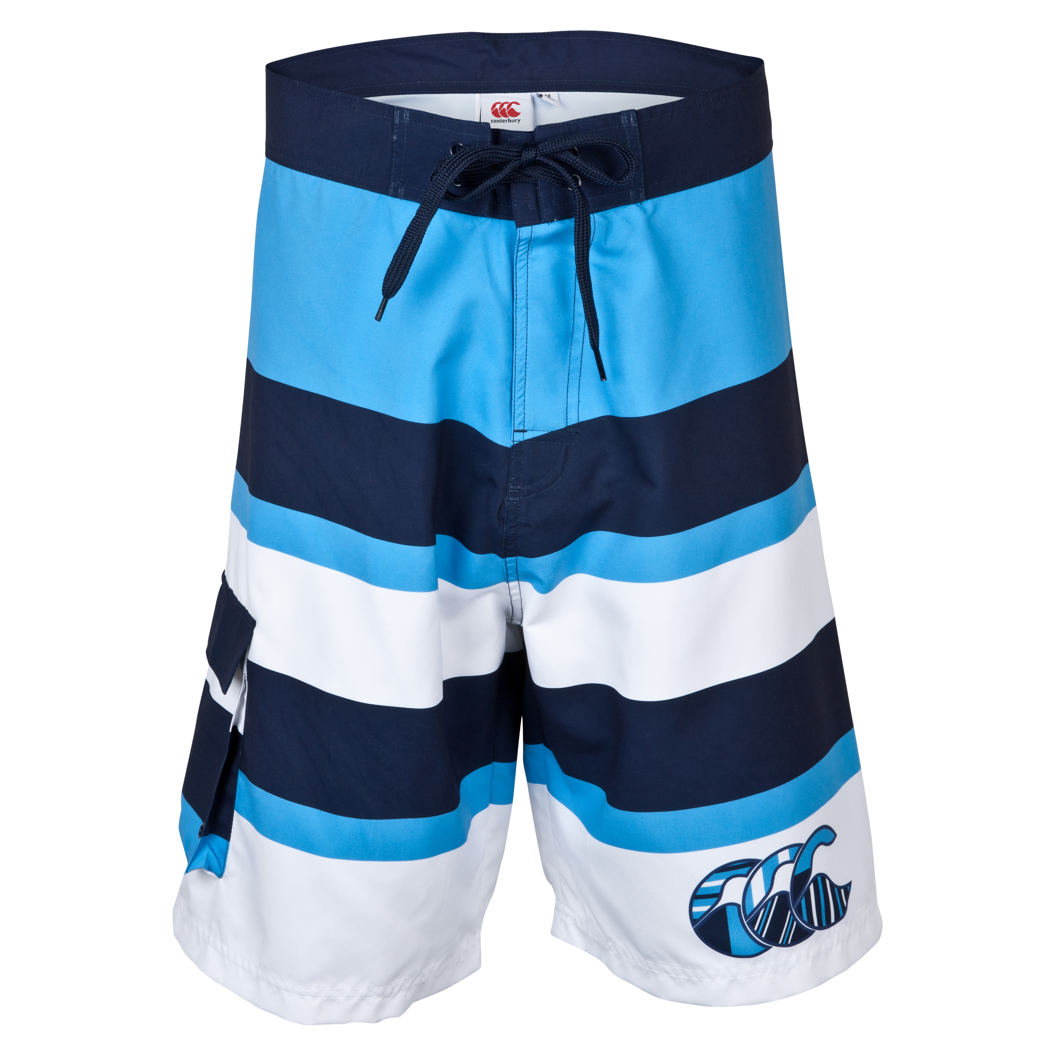 Canterbury Uglies Striped Board Short  - Navy/Malibu