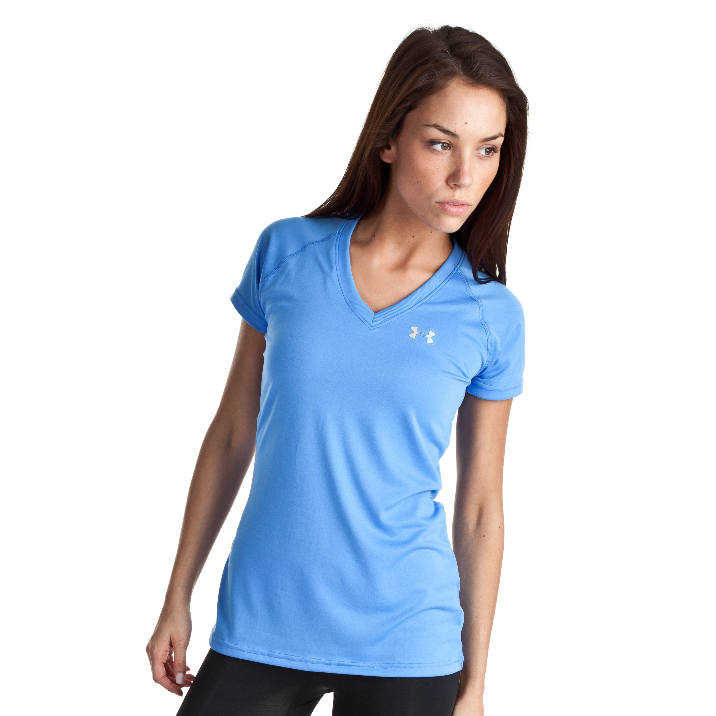 Under Armour Tech SS T - Water/Iridescent Blue - Womens