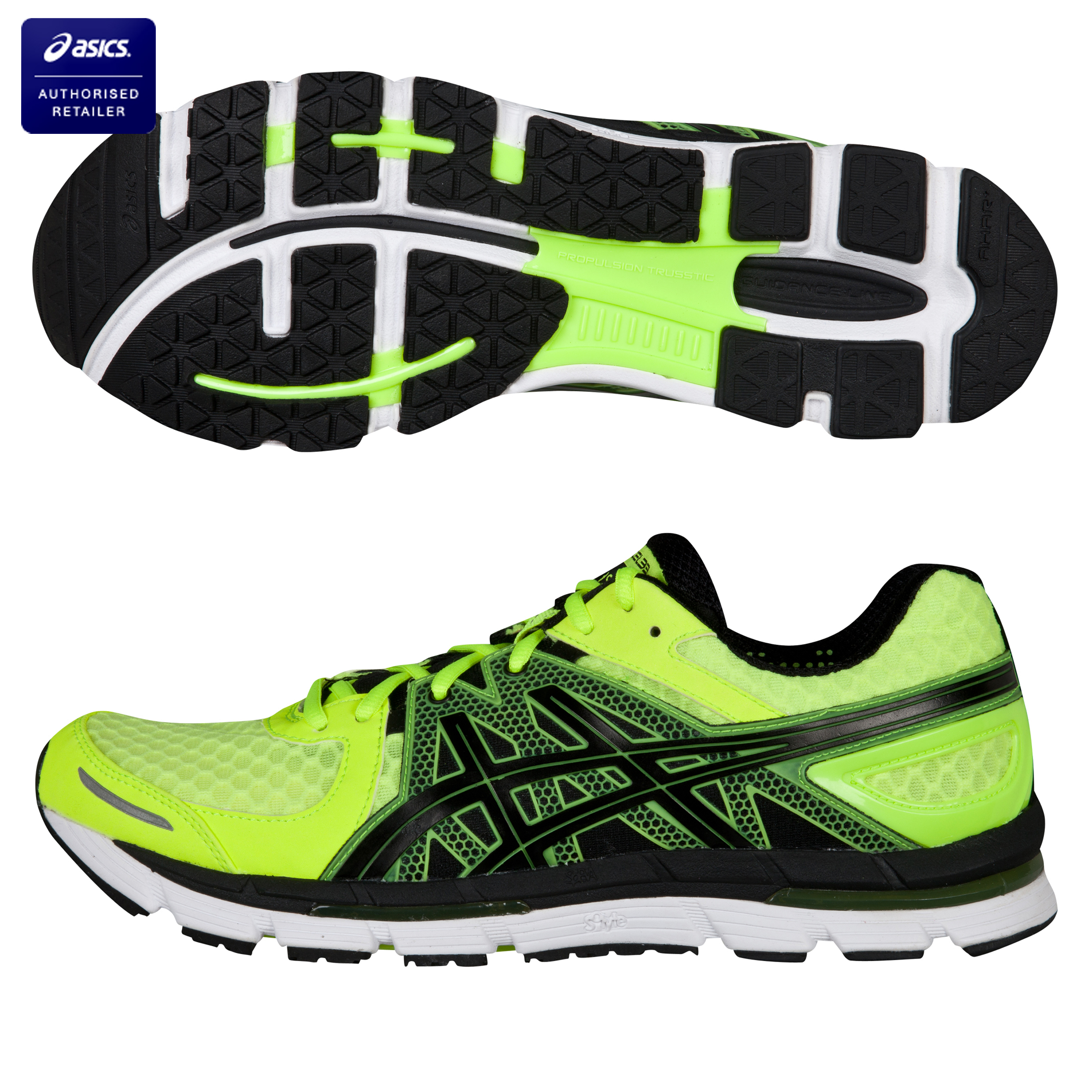 Asics Gel-Excel 33 Running Trainers - Neon Yellow/Black
