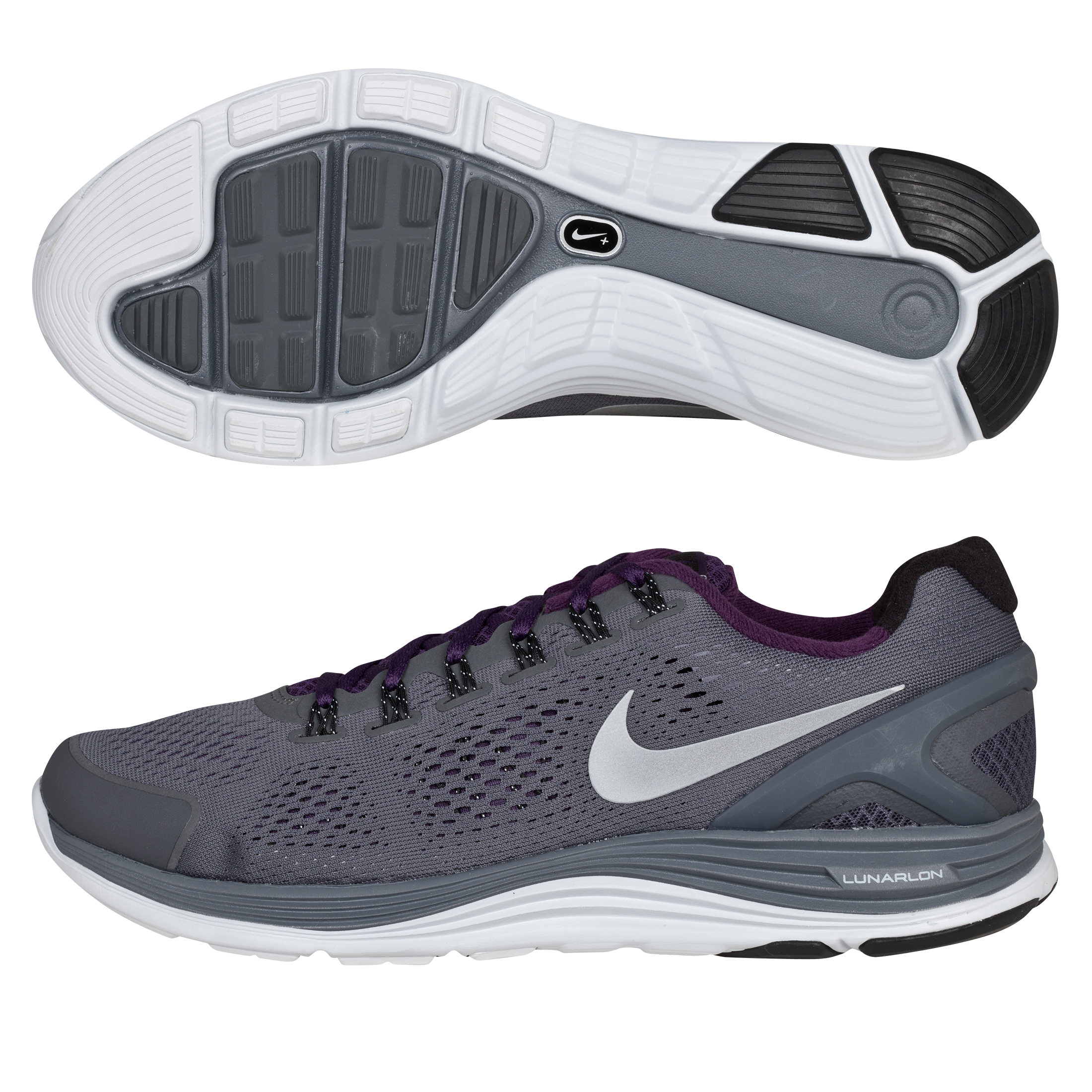Nike Lunarglide+ 4 Stability Trainer - Dark Grey/Silver